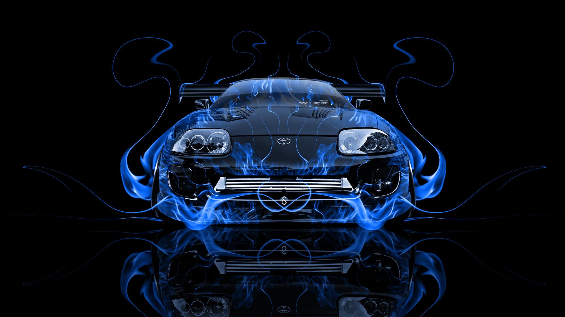 1920x1080 Toyota Supra JDM Front Fire Abstract Car 2014 el Tony