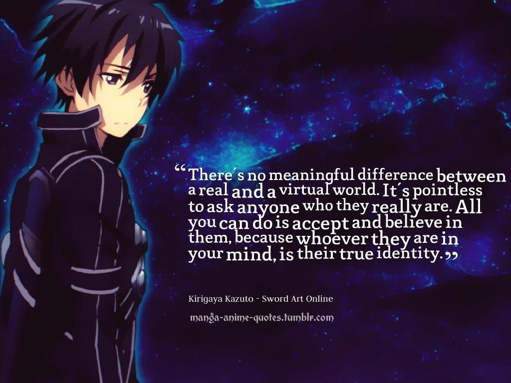 1024x768 Anime Badass Quotes Wallpaper
