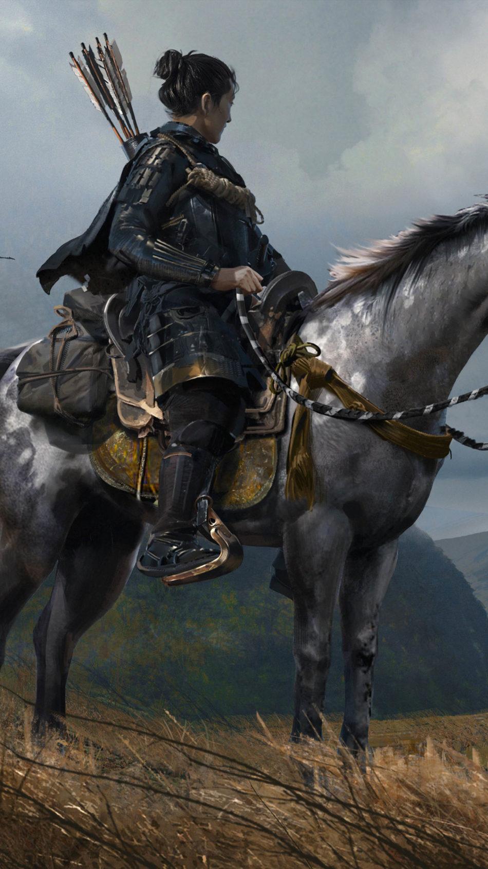 950x1689 Ghost of Tsushima A Storm Is Coming 4K Ultra HD Mobile Wallpaper