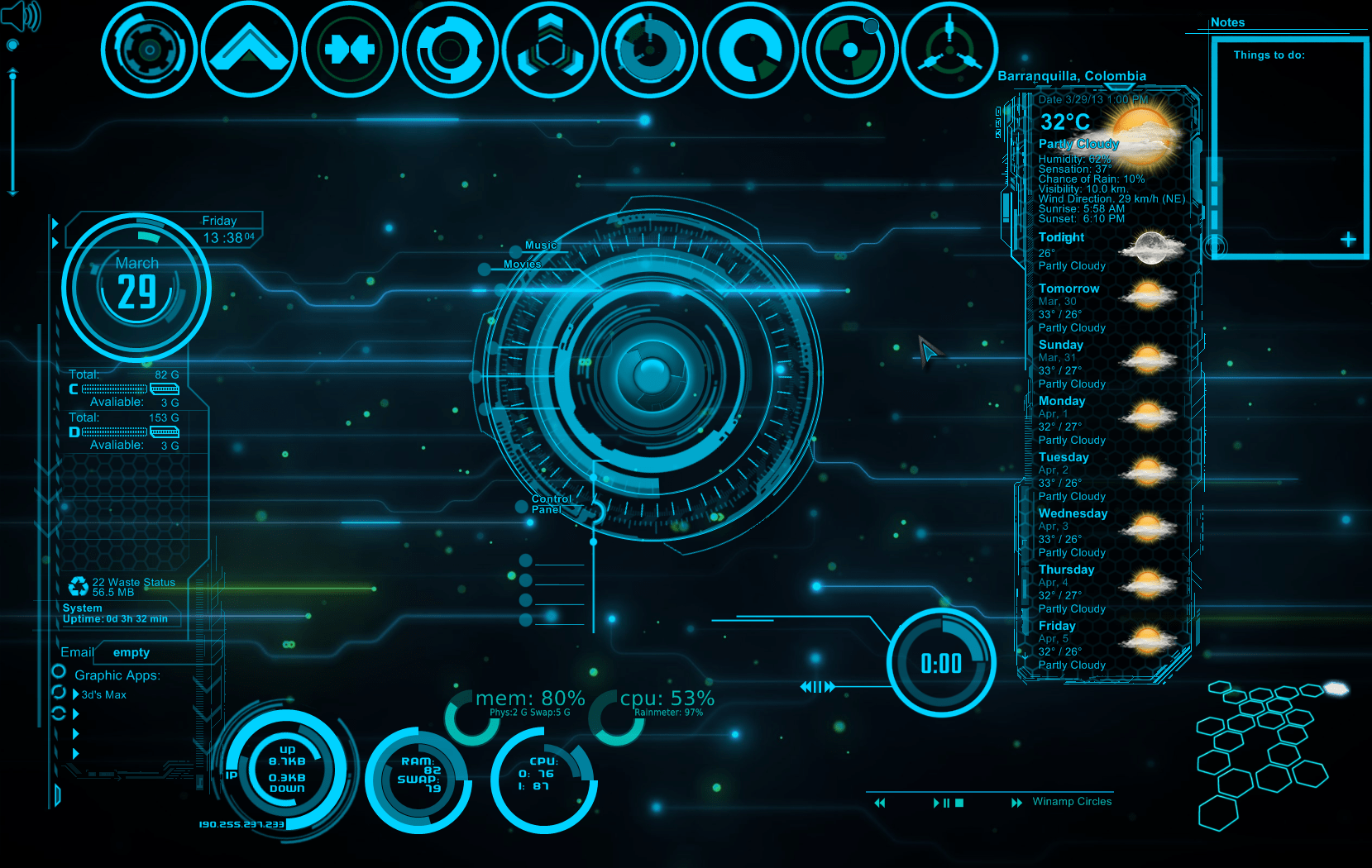 jarvis theme background