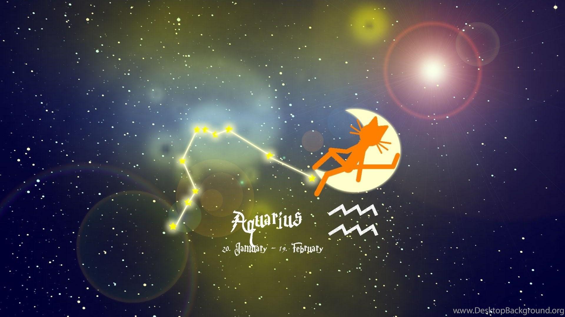 1920x1080 Cat Kittycat Zodiac Sign Aquarius >> HD Wallpaper, Get It Now! Desktop Background