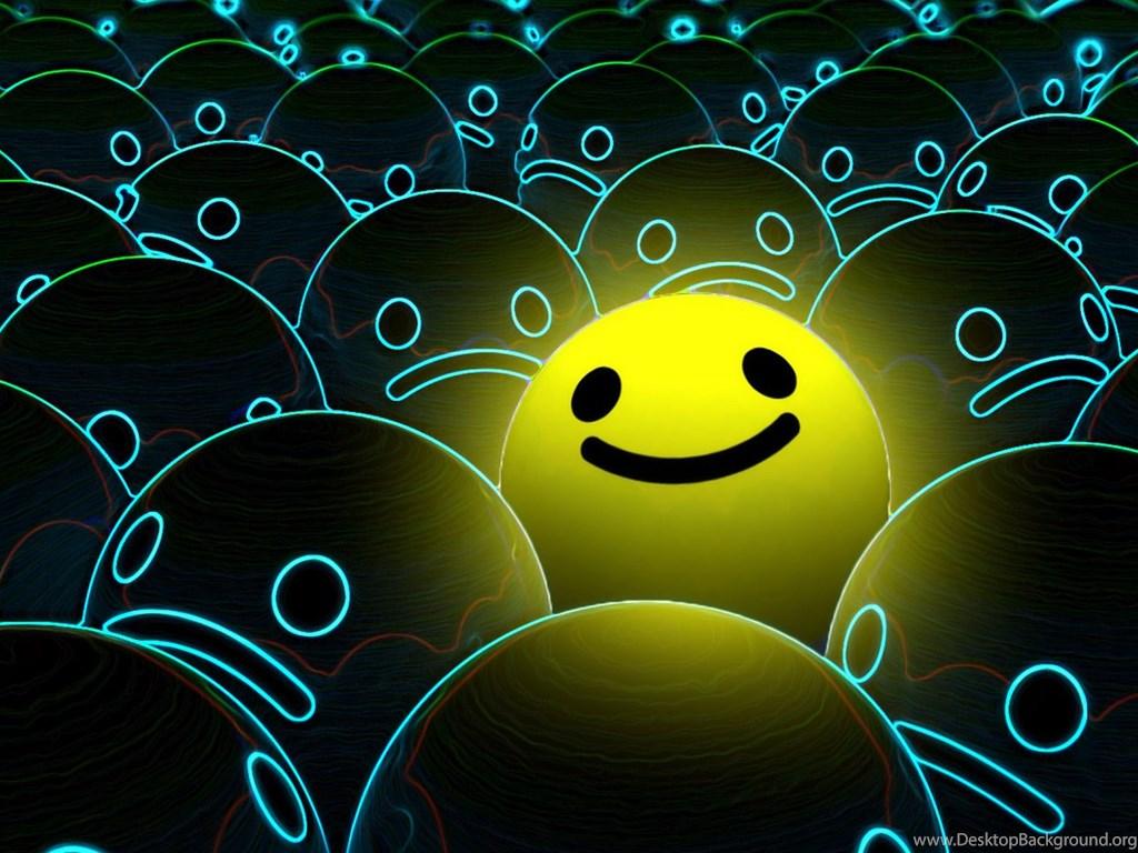 1024x768 3D Smiley HD Wallpaper Desktop Background
