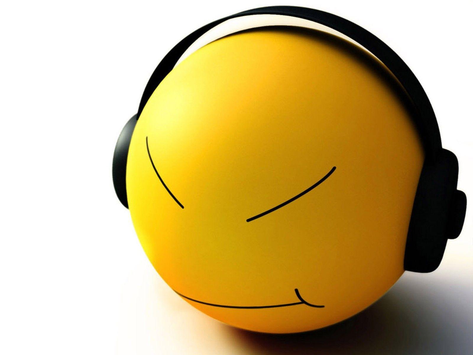 1600x1200 3D Smiley Animation Wallpaper