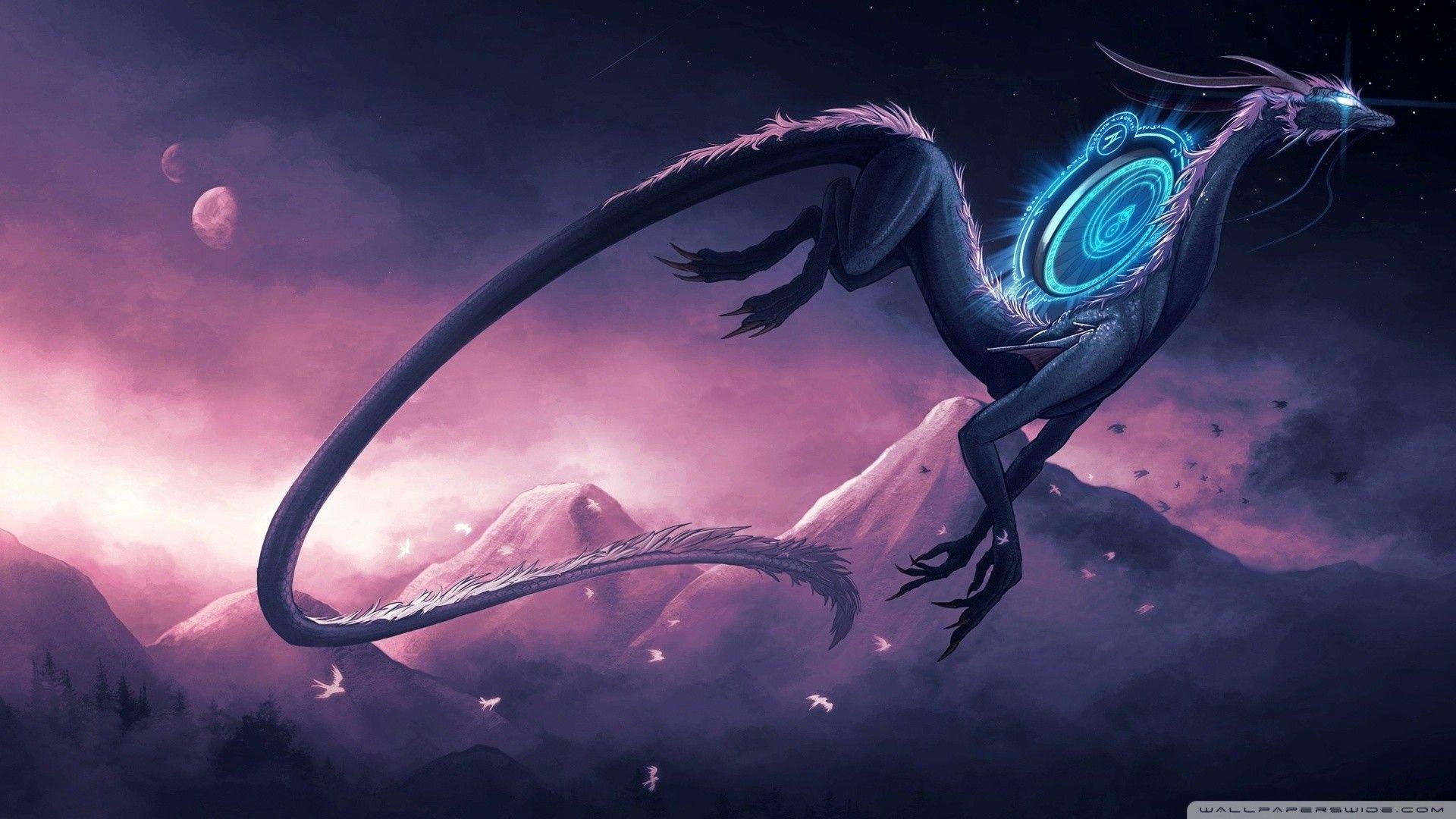 1920x1080 Epic Anime Dragon Wallpaper