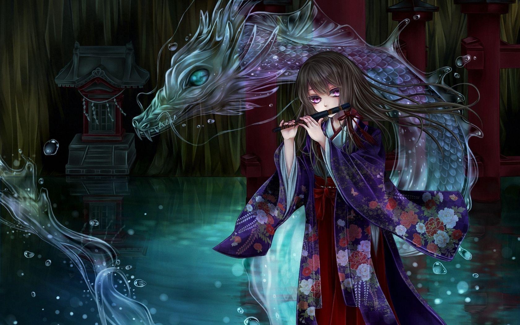 1680x1050 Dragon Anime Wallpaper