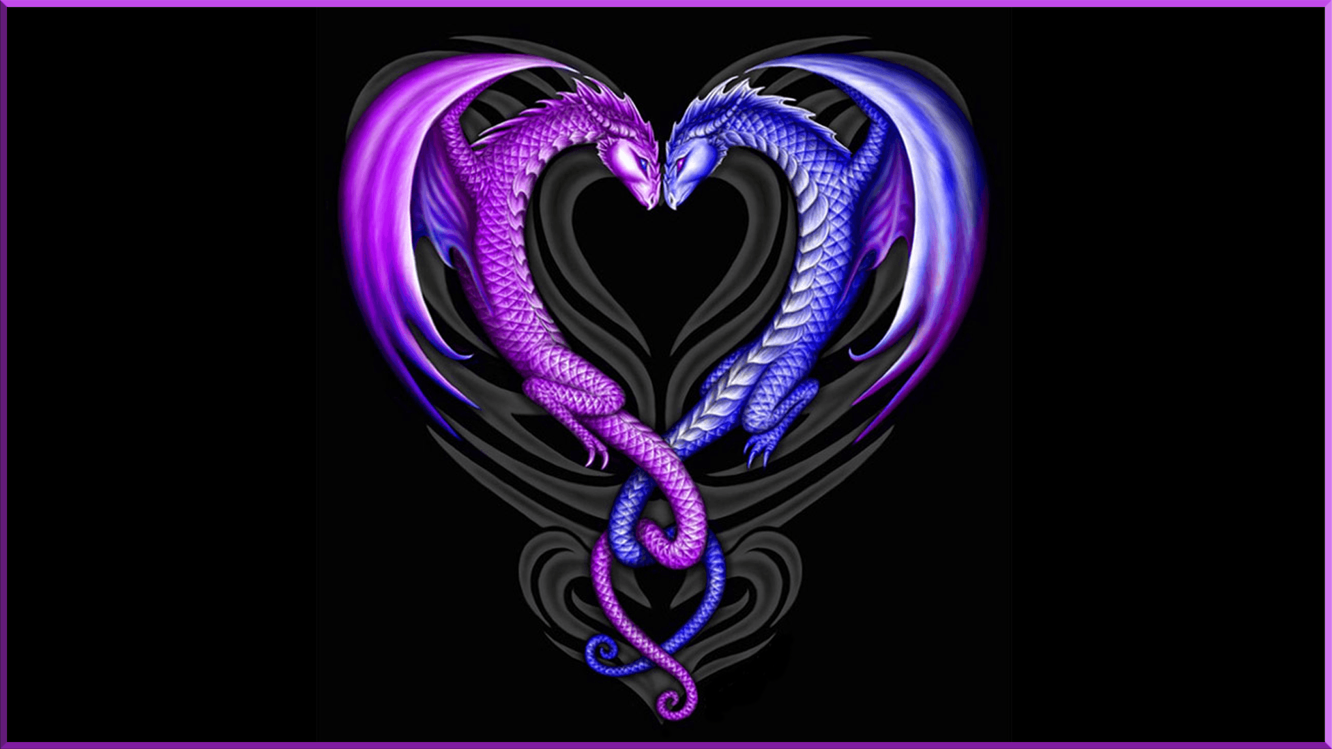 1920x1080 Purple Dragon Wallpaper
