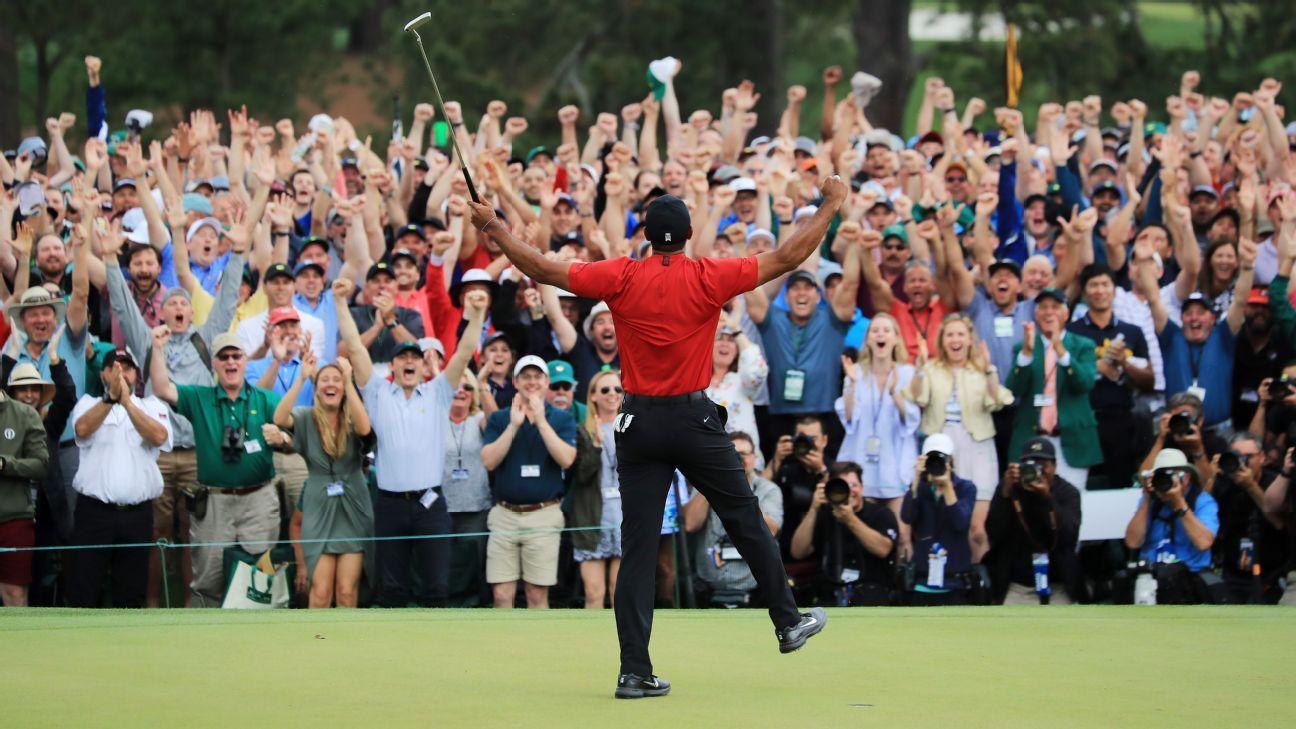 1296x729 From Amen Corner to a security guard, the most memorable moments from Tiger's 2019 Masters win