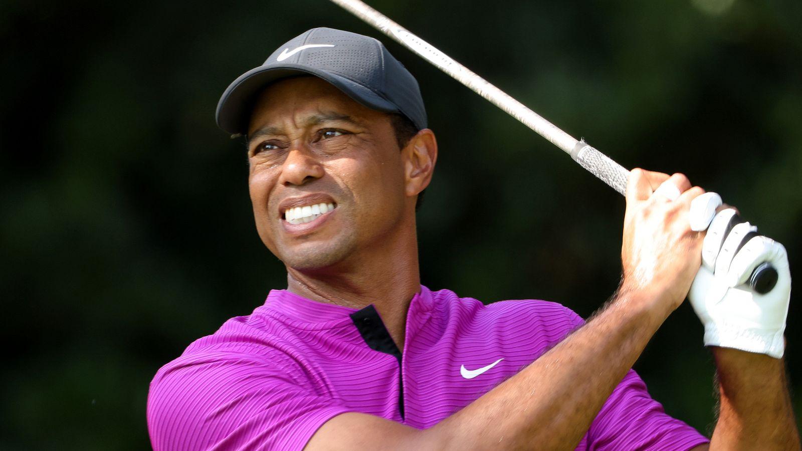 1600x900 The Masters: Tiger Woods' defence set to end after long third day at Augusta
