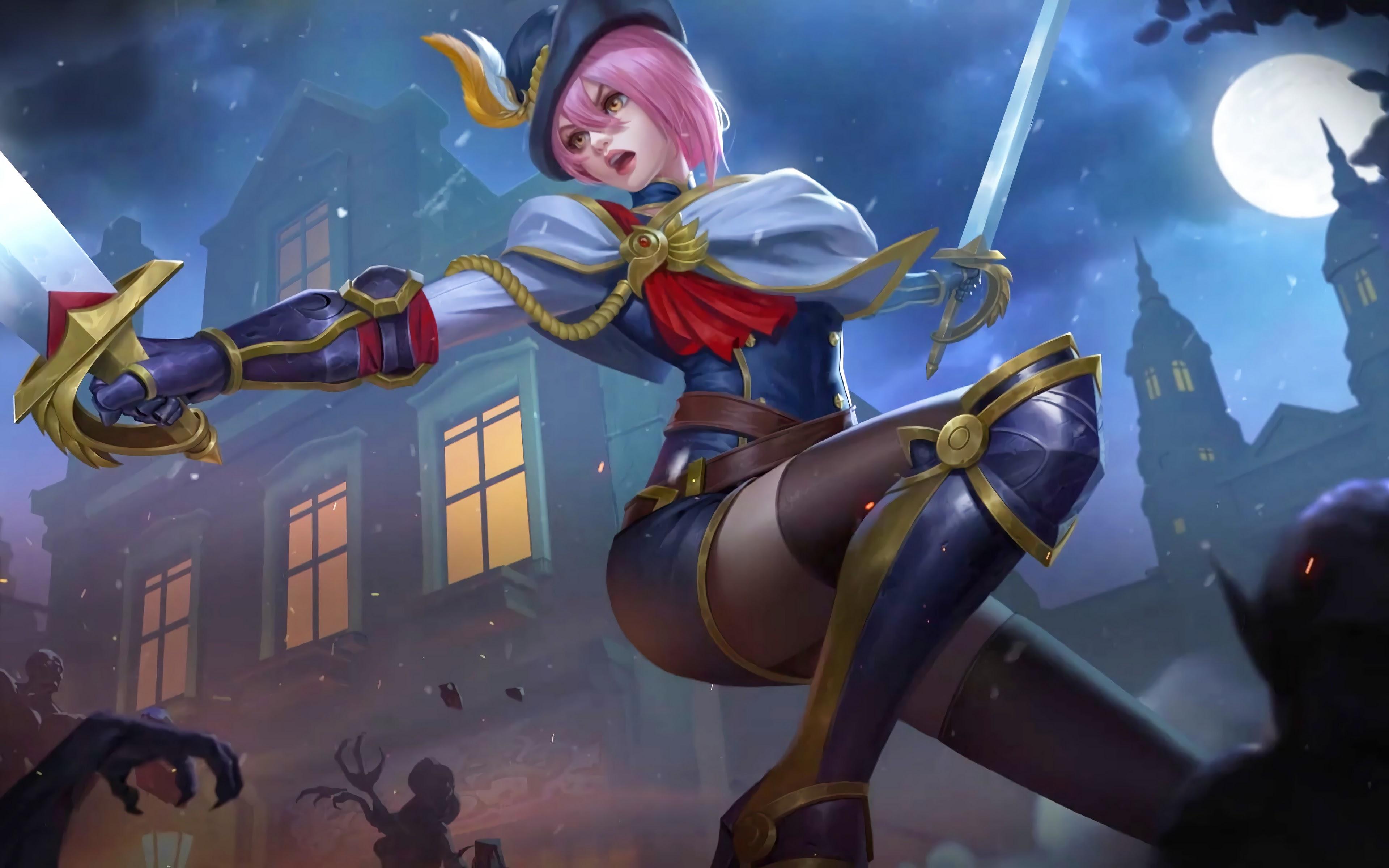 3840x2400 Fanny Royal Cavalry Skin Mobile Legends 4K Wallpaper