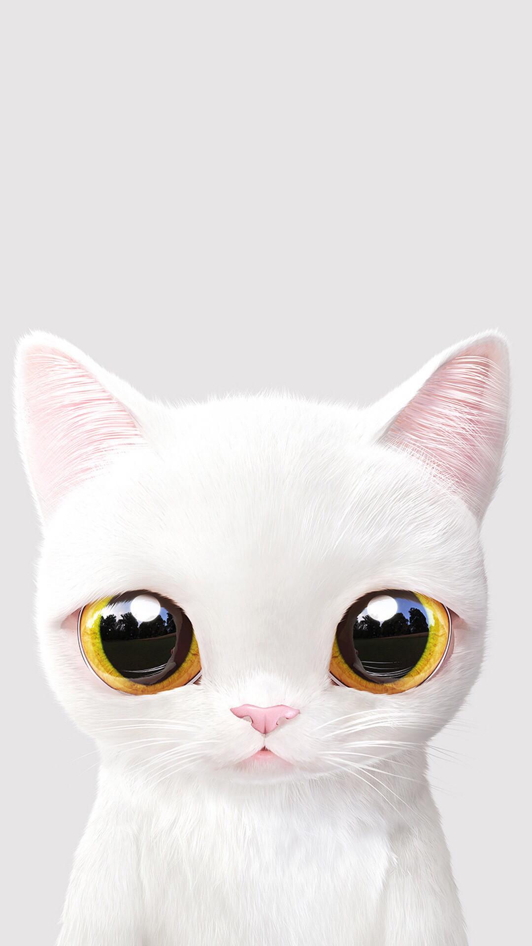 1080x1920 Cat Wallpaper Cartoon iPhone