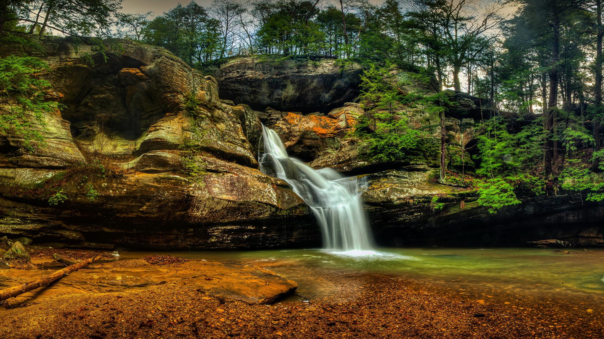 1920x1080 Desktop Wallpaper USA Hocking Hills State Park Logan Ohio 1920x1080