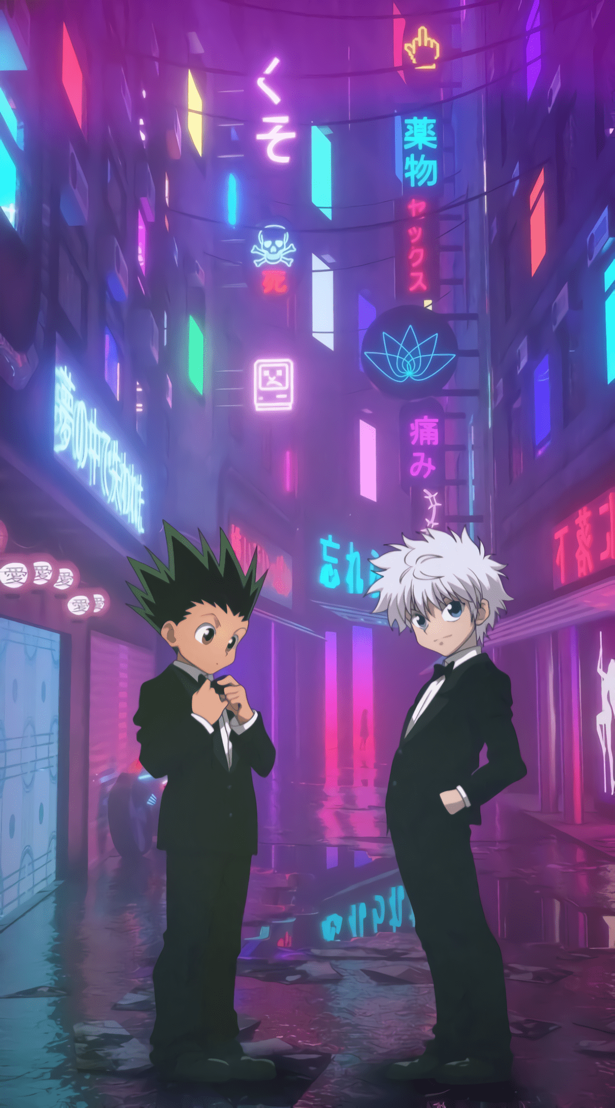 1258x2268 Gon And Killua Wallpaper