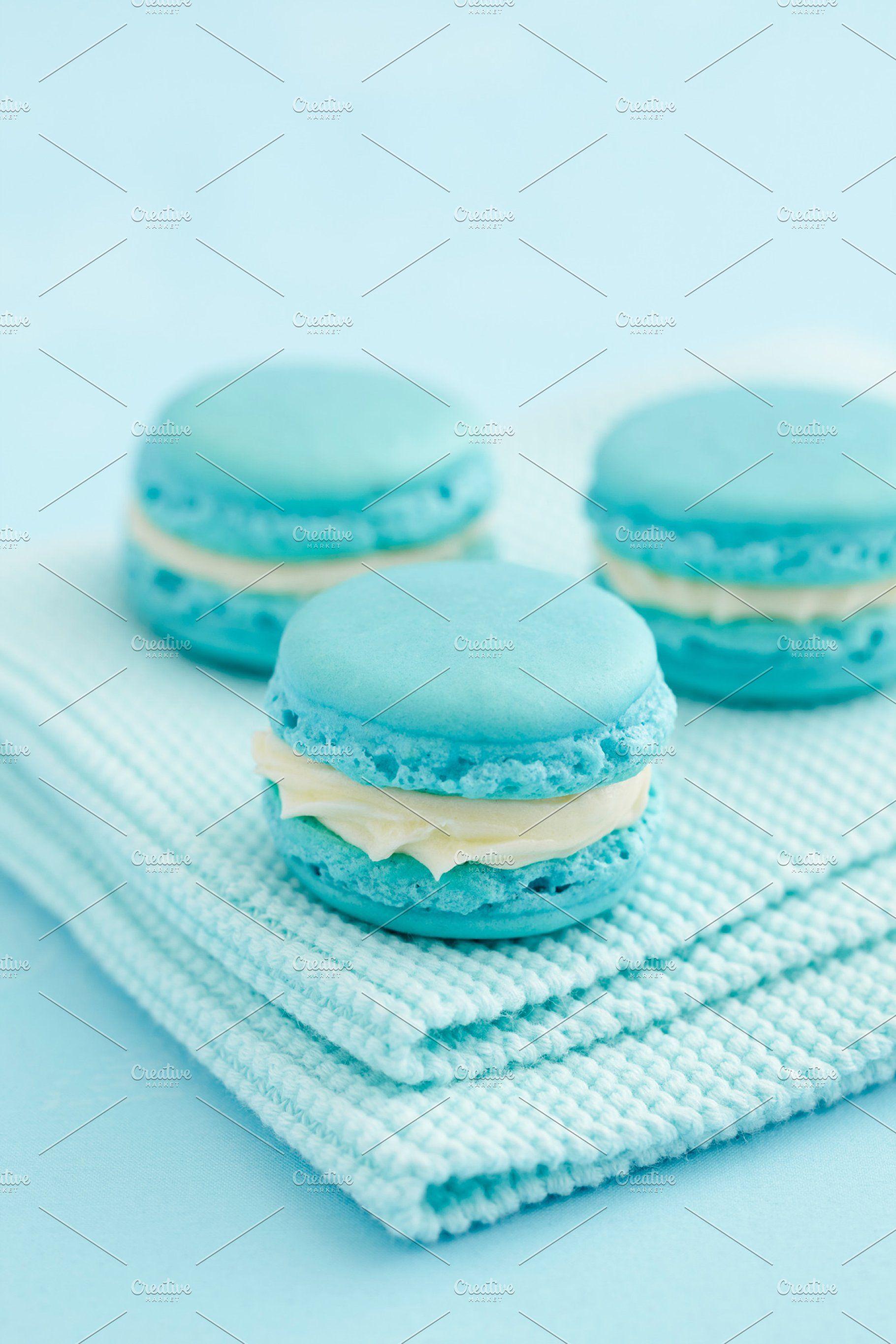 1820x2730 Light blue macarons. Blue aesthetic, Light blue aesthetic, Blue macarons