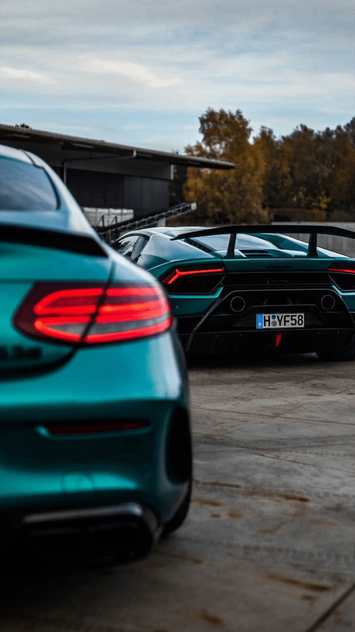 720x1280 Lambo and Merc wallpaper by AbdxllahM. Car wallpaper, Lambo, Sport cars