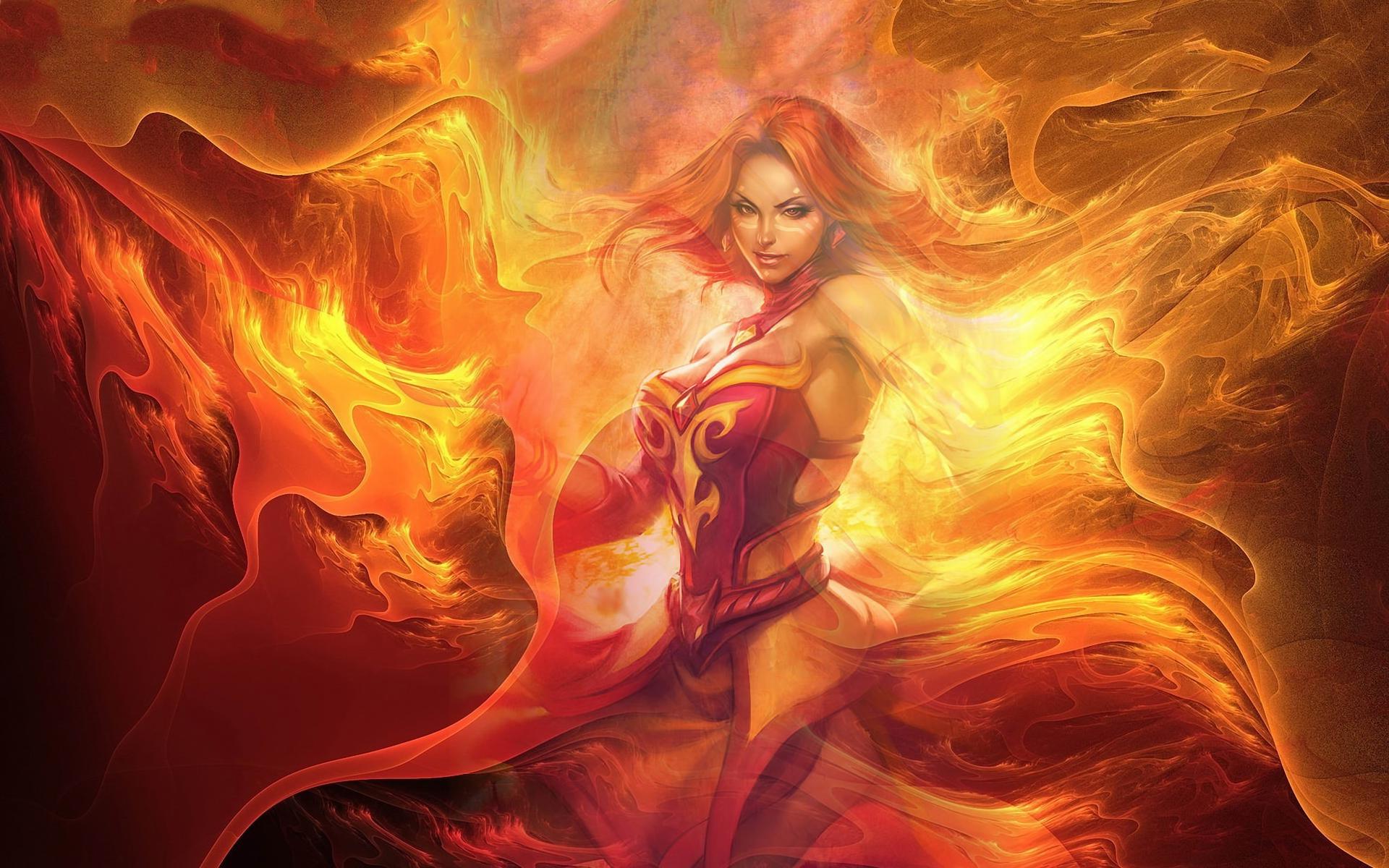 1920x1200 Lina DotA 2 Wallpaper:1920x1200