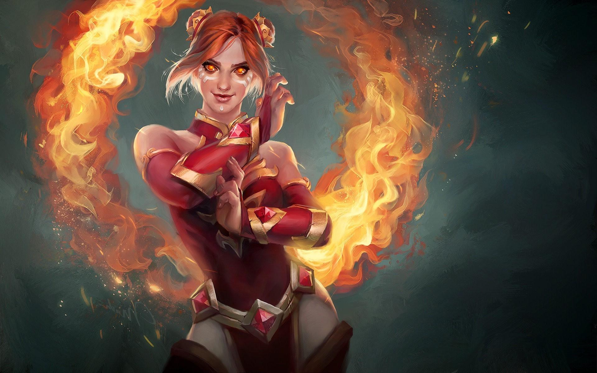 1920x1200 dota 2 lina HD wallpaper, Background