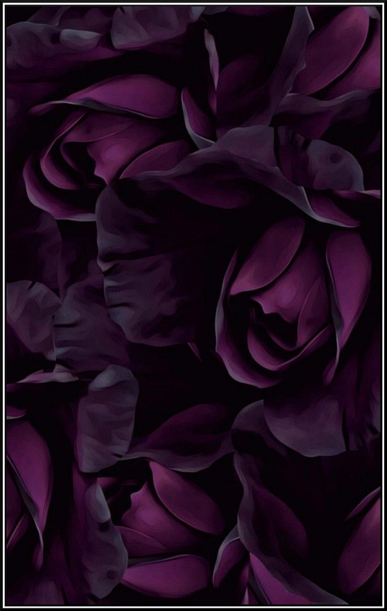 1242x1962 Purple roses, fake ones I think, think they're made of some kind of fabric but these look good. Mobile wallpaper 1209x1920