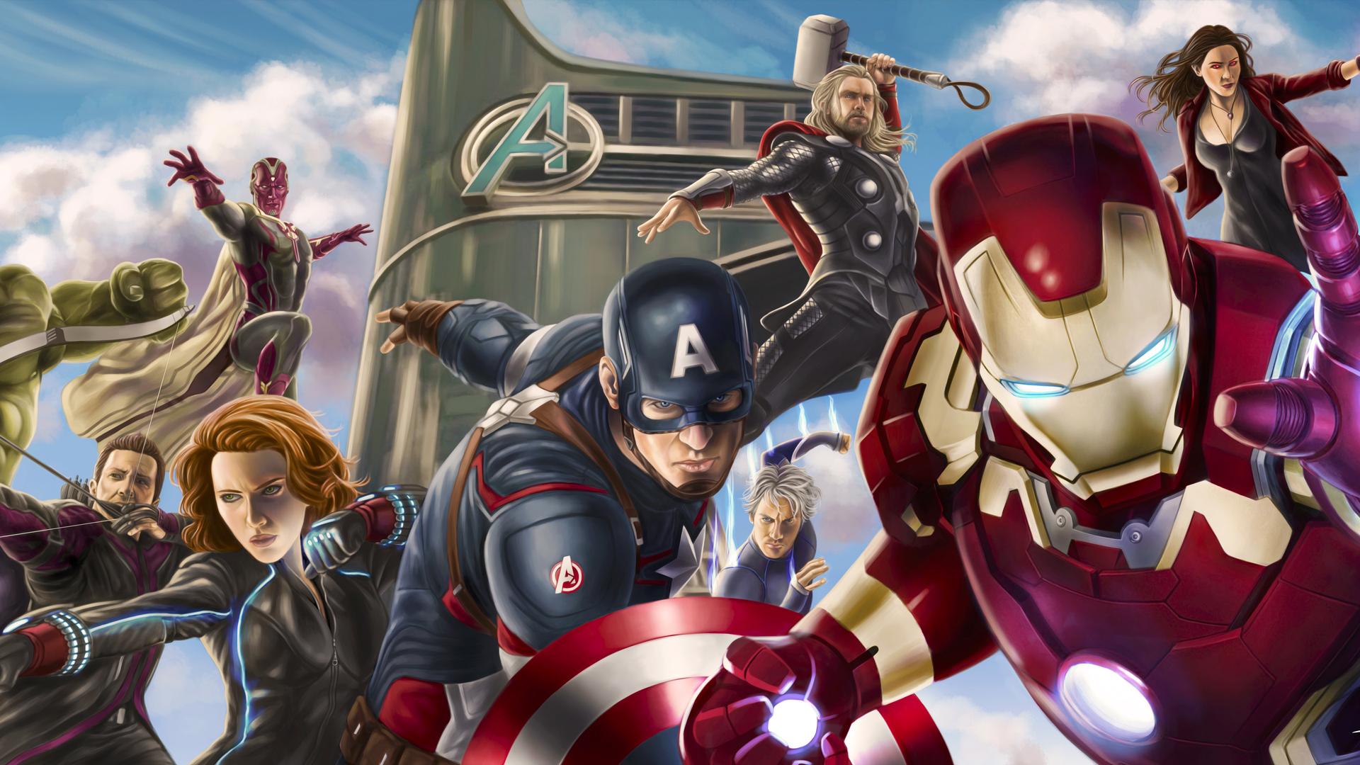 1920x1080 Avengers Assemble Artwork Laptop Full HD 1080P HD 4k Wallpaper, Image, Background, Photo and Picture