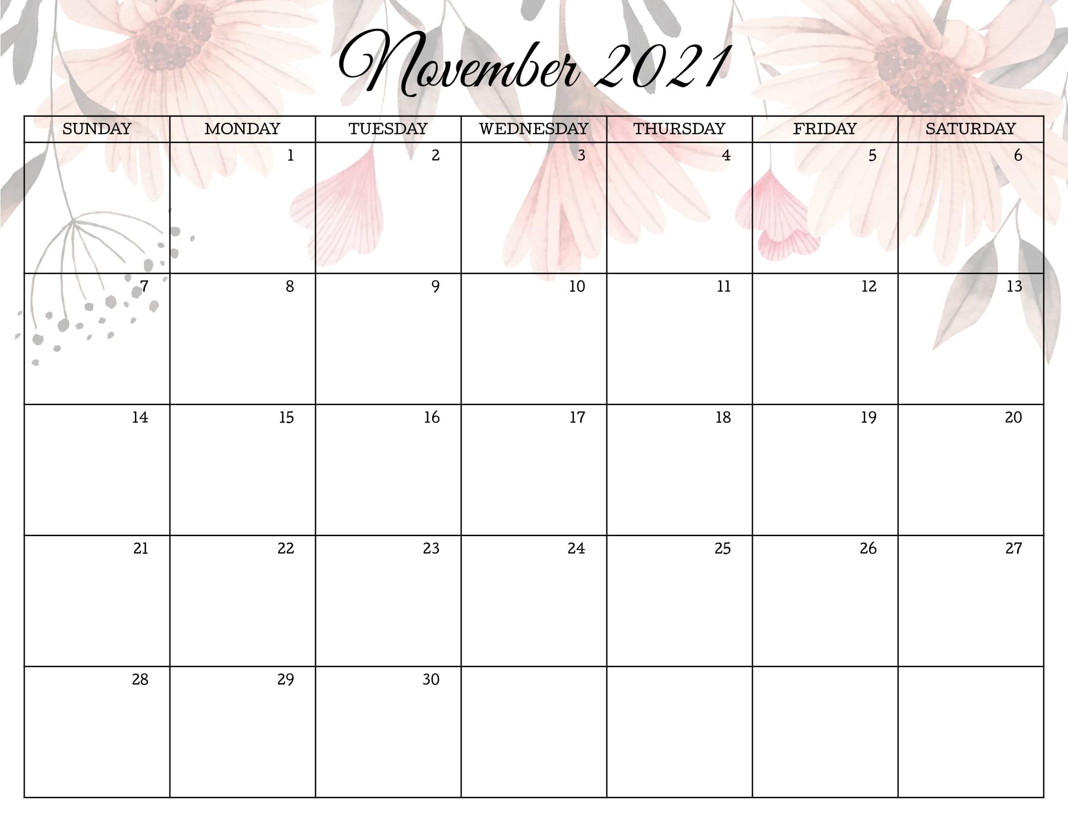 November 2021 Calendar Wallpapers - Top Free November 2021 Calendar  Backgrounds - WallpaperAccess