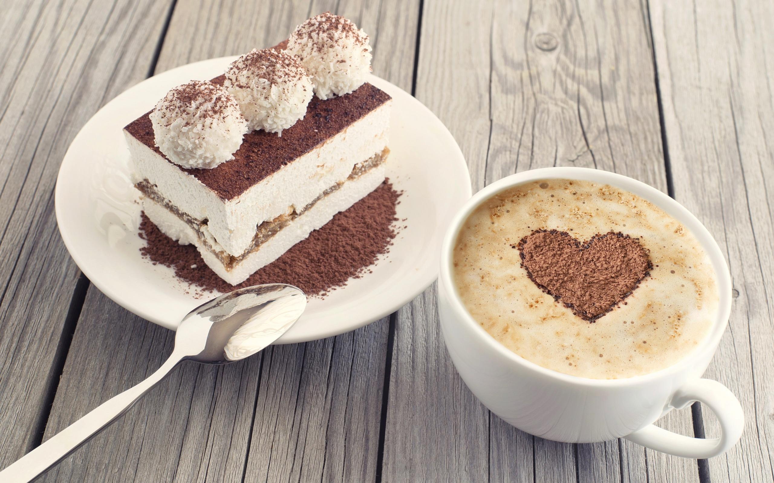 2560x1600 Download wallpaper cake, tiramisu, coffee latte, latte art, sweets for desktop with resolution 2560x1600. High Quality HD picture wallpaper