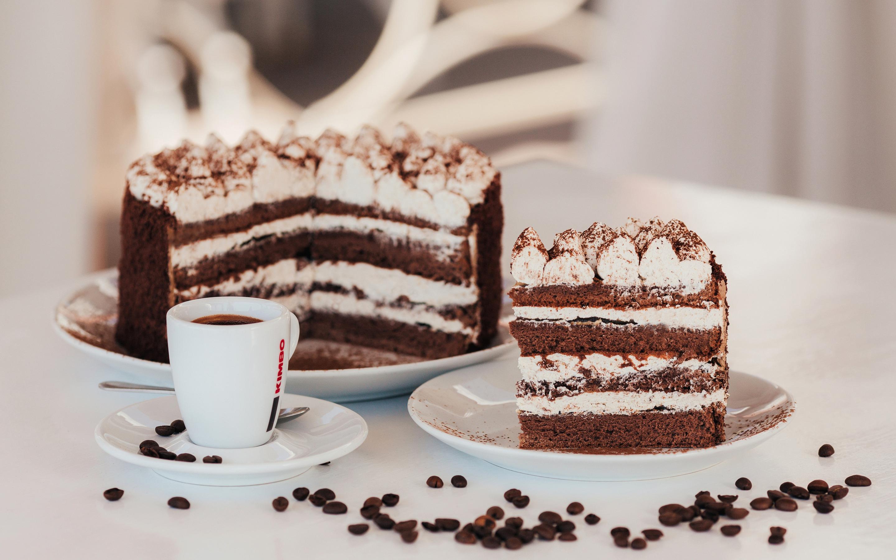 2880x1800 Download wallpaper tiramisu, cake, sweets, cup of coffee, pastries, cream for desktop with resolution 2880x1800. High Quality HD picture wallpaper