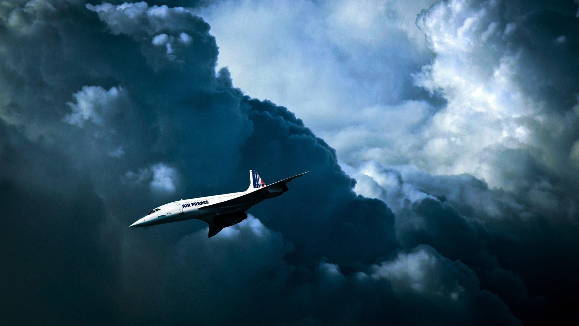 1920x1080 Wallpaper Air France, British French Supersonic Passenger Plane 1920x1080 Full HD 2K Picture, Image