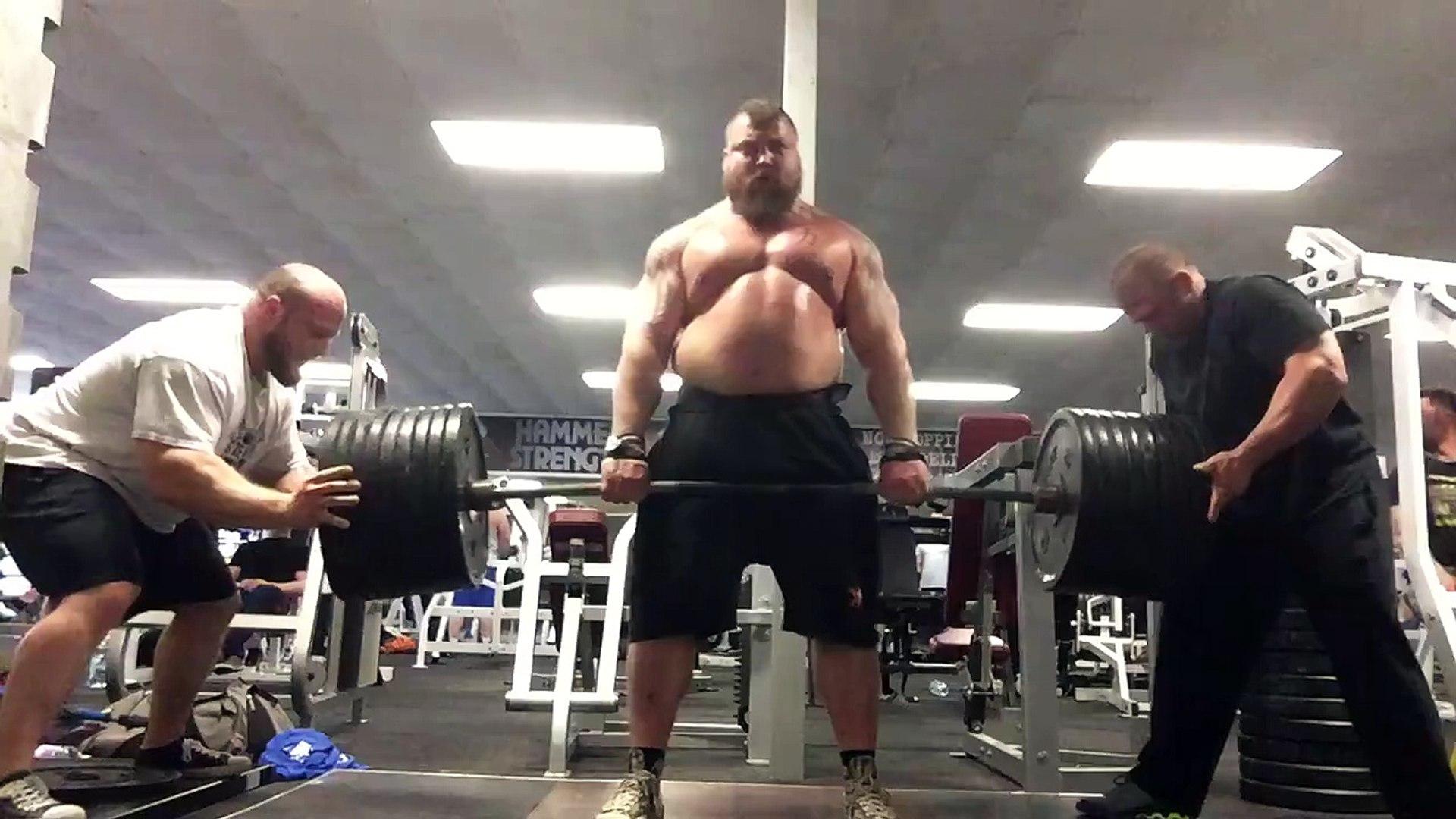 1920x1080 Massive pyramid deadlift from Eddie Hall to 420kgs