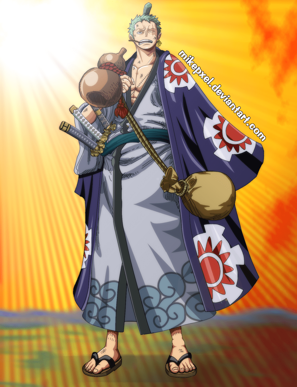 1024x1331 One Piece Anime Wano Fine Wallpaper Art