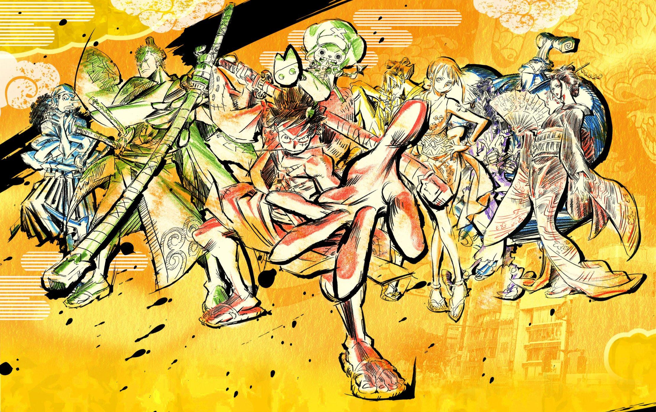 2218x1395 Straw Hat Pirates PIECE Anime Image Board