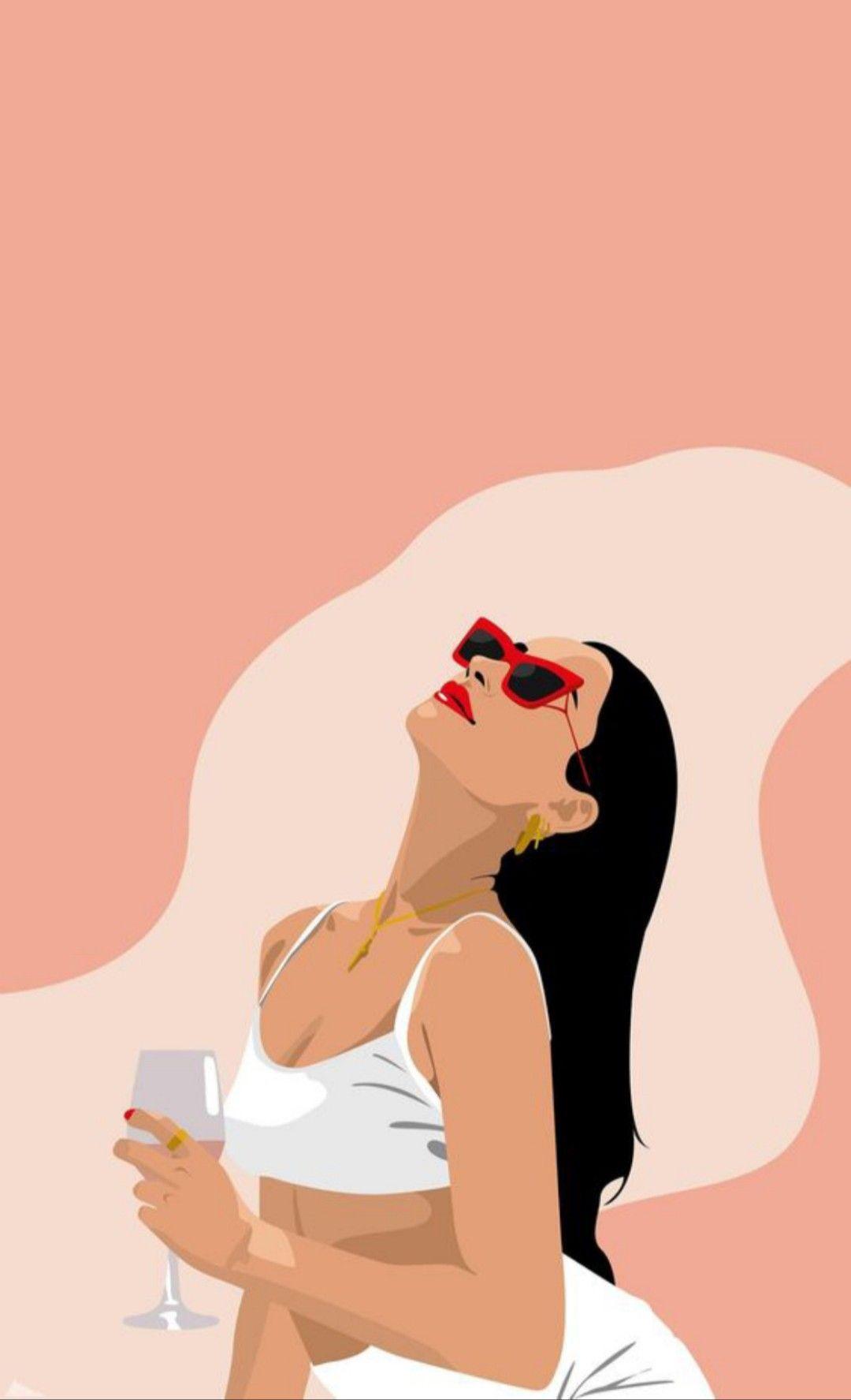 1080x1775 HD Girly Wallpaper Cute Wallpaper Summer Girl. Illustration wall art, Illustration art girl, Ilustration art