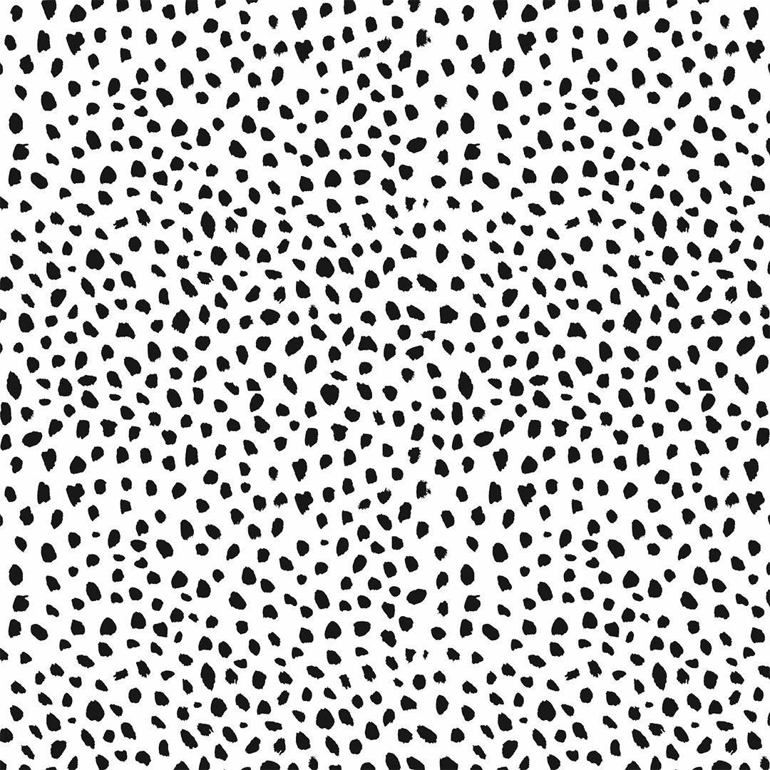 1080x1080 Aspyn Spots Wallpaper. Black and White Spot Wallpaper