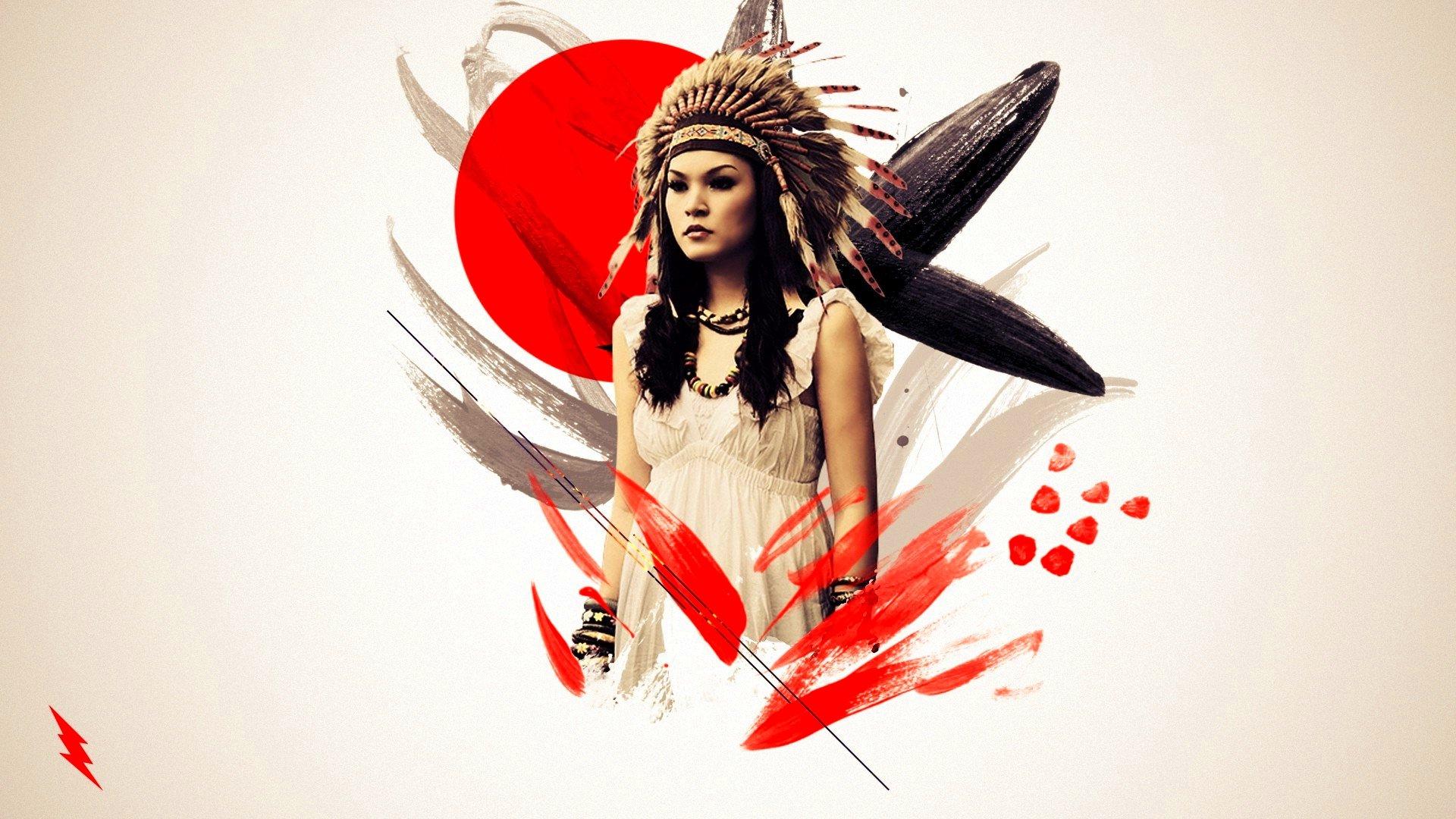 1920x1080 native, American, Western, Indian, Art, Artwork, Painting, People, Warrior Wallpaper HD / Desktop and Mobile Background