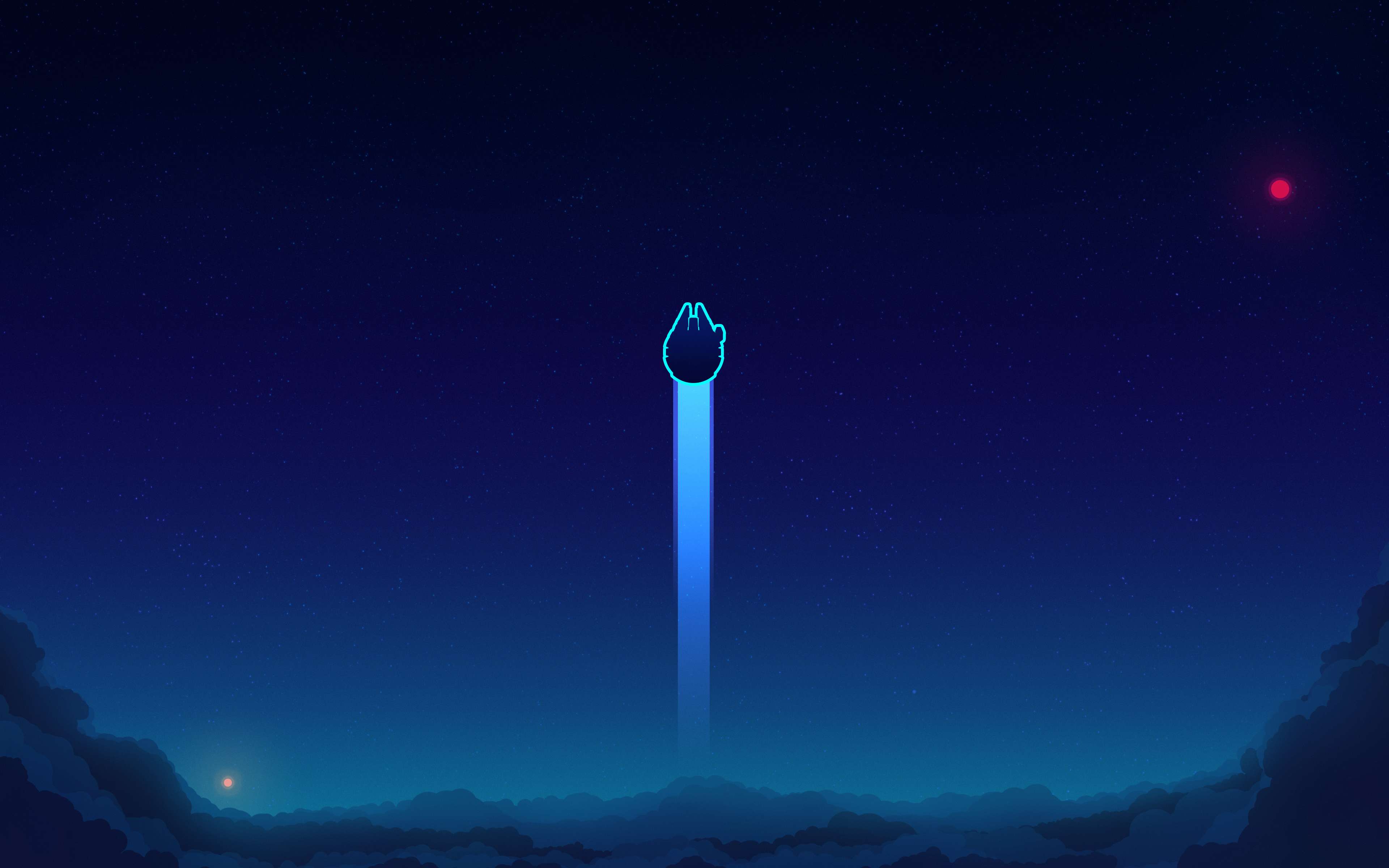 3840x2400 Minimalist 4k Wallpaper Blue