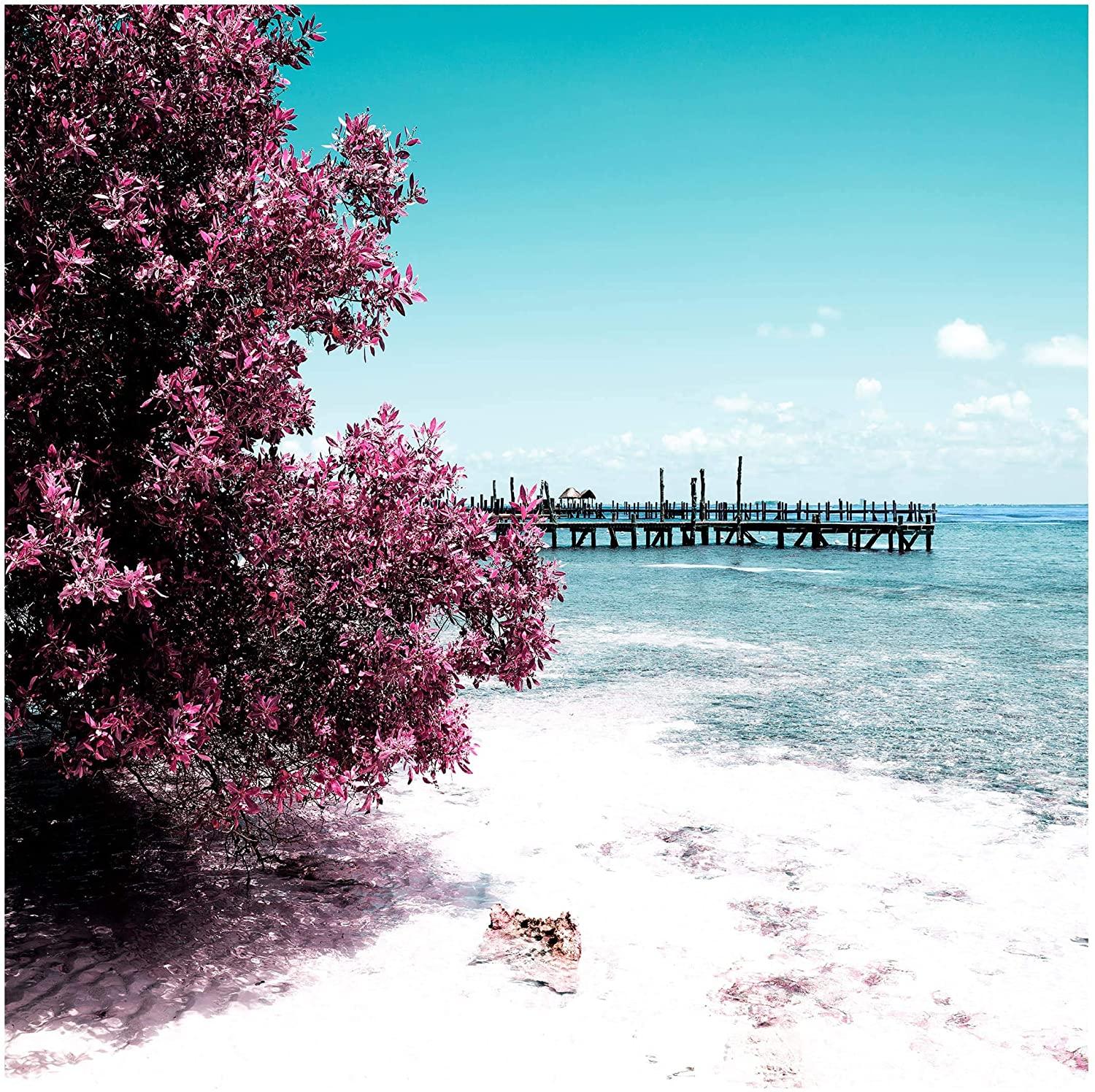 1500x1496 Self Adhesive Wallpaper Beach Isla Mujeres Format 336x336 Cm
