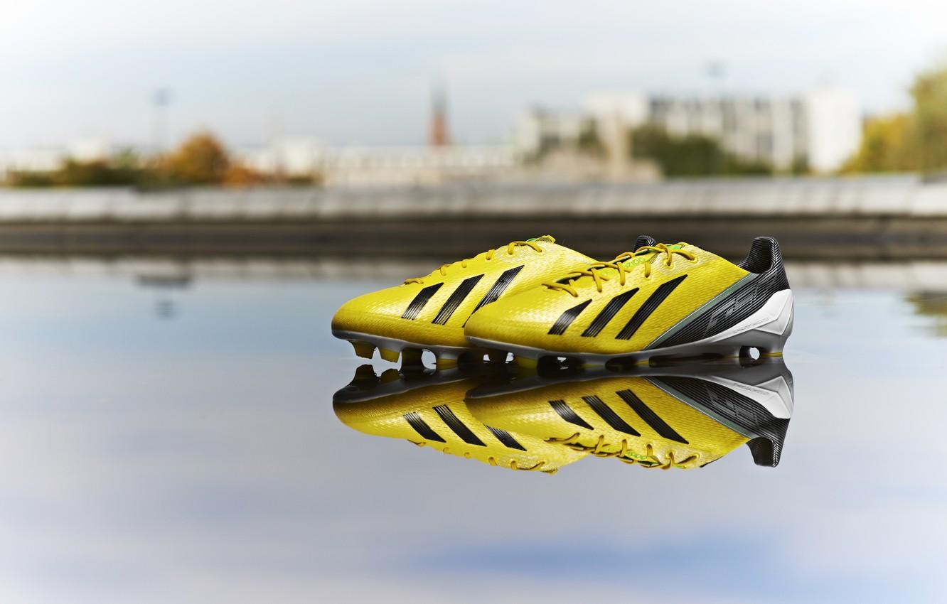 1332x850 Wallpaper Reflection, Yellow, Adidas, Adidas, Cleats, Shoes image for desktop, section стиль