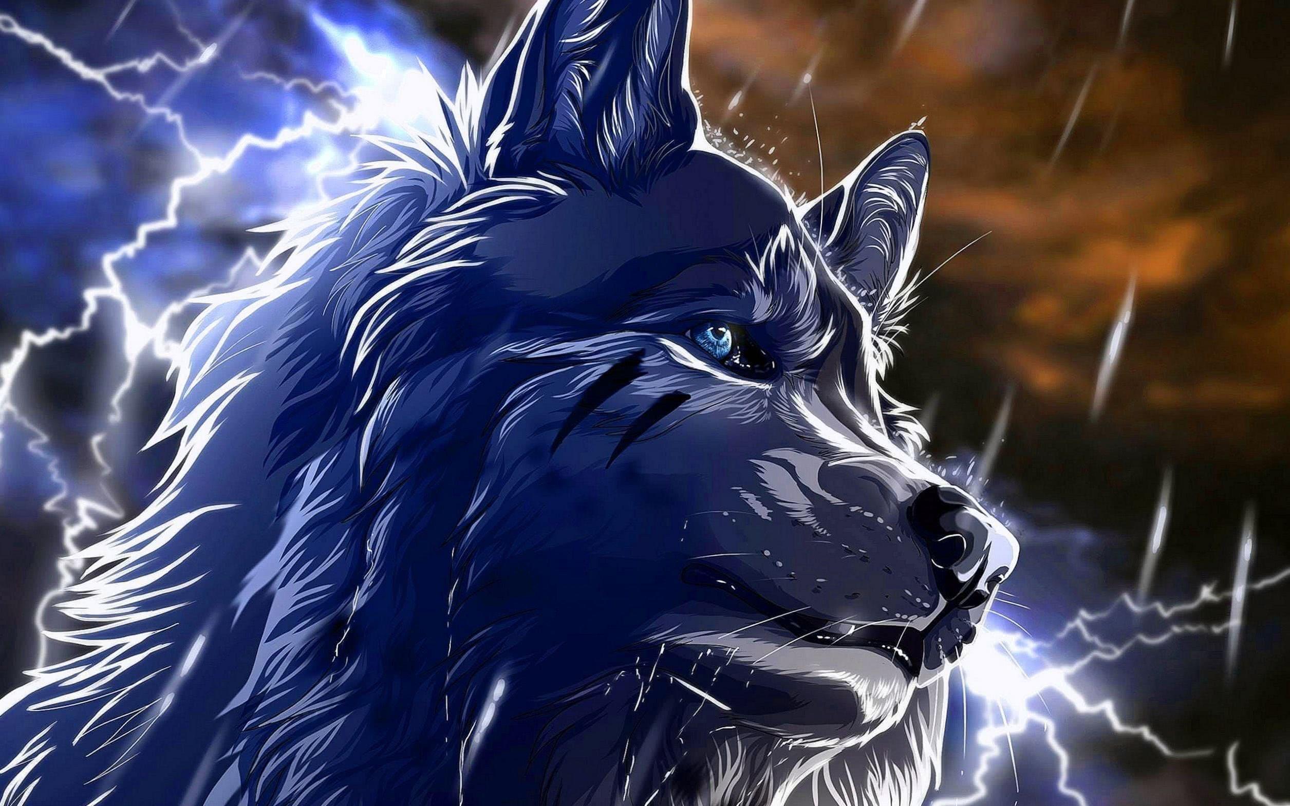 Neon Blue Wolf Wallpapers Top Free Neon Blue Wolf Backgrounds