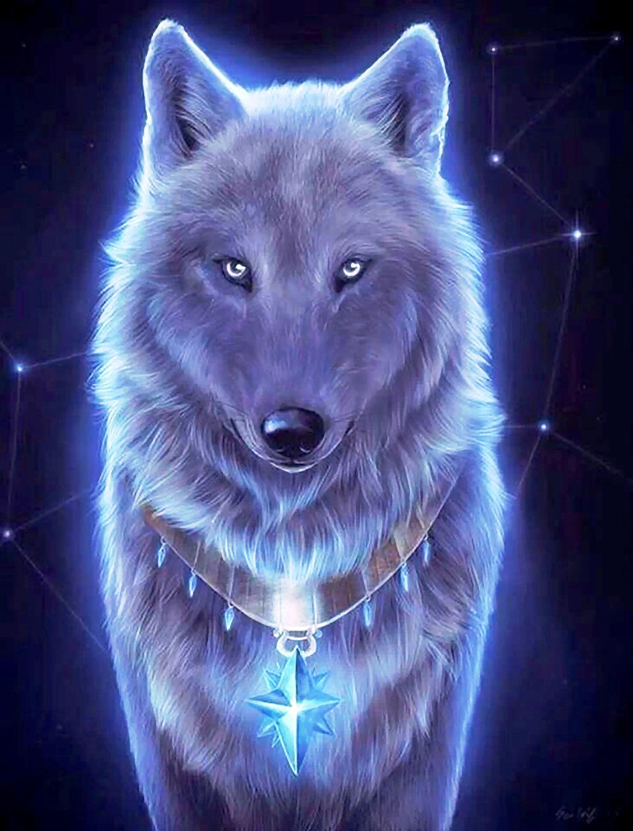 2093x2749 Wolf Fractal Neon Cross Stitch Pattern Counted Cross Stitch Chart Needlecraft Pdf Format Instant Download 209275 085. Wolf Spirit Animal, Wolf Wallpaper, Animals