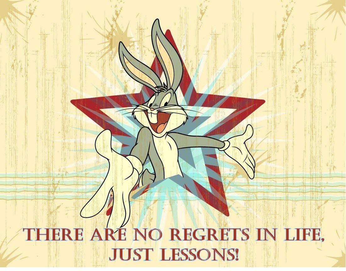 1101x864 There Are No Regrets Espinosa. Bugs bunny cartoons, Bunny wallpaper, Bugs bunny drawing