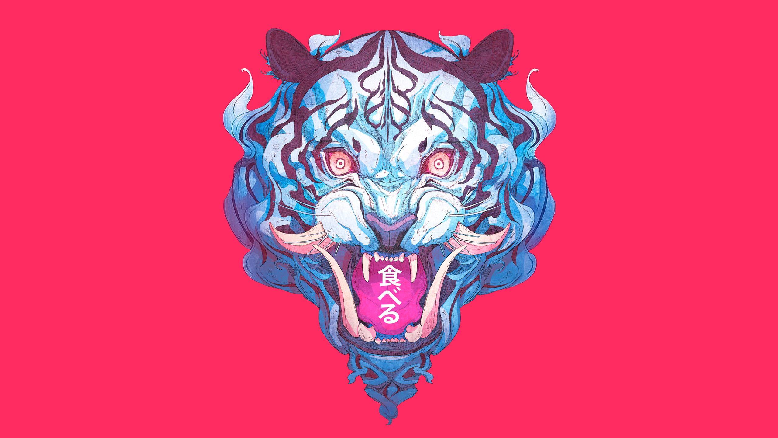2560x1440 Chun Lo #tiger Japanese Art #samurai #demon #illustration #drawing #Japan digital art #artwork #creature #sketches simple. Japanese art, Art, Japanese art samurai