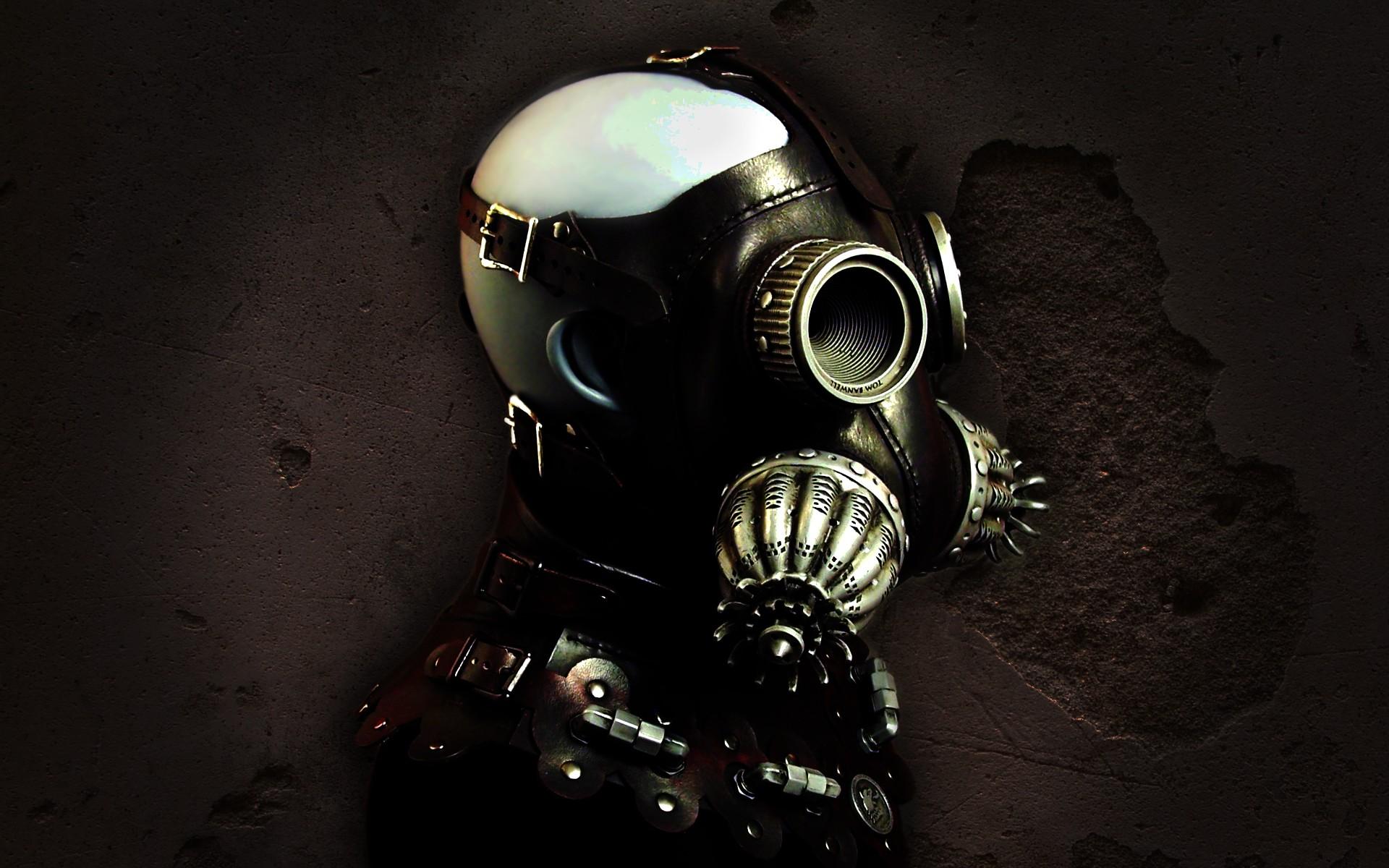 1920x1200 sci, Fi, Dark, Gothic, Mask, Steampunk Wallpaper HD / Desktop and Mobile Background