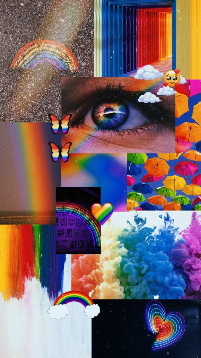 700x1244 for a Colorful and Cute Rainbow Wallpaper