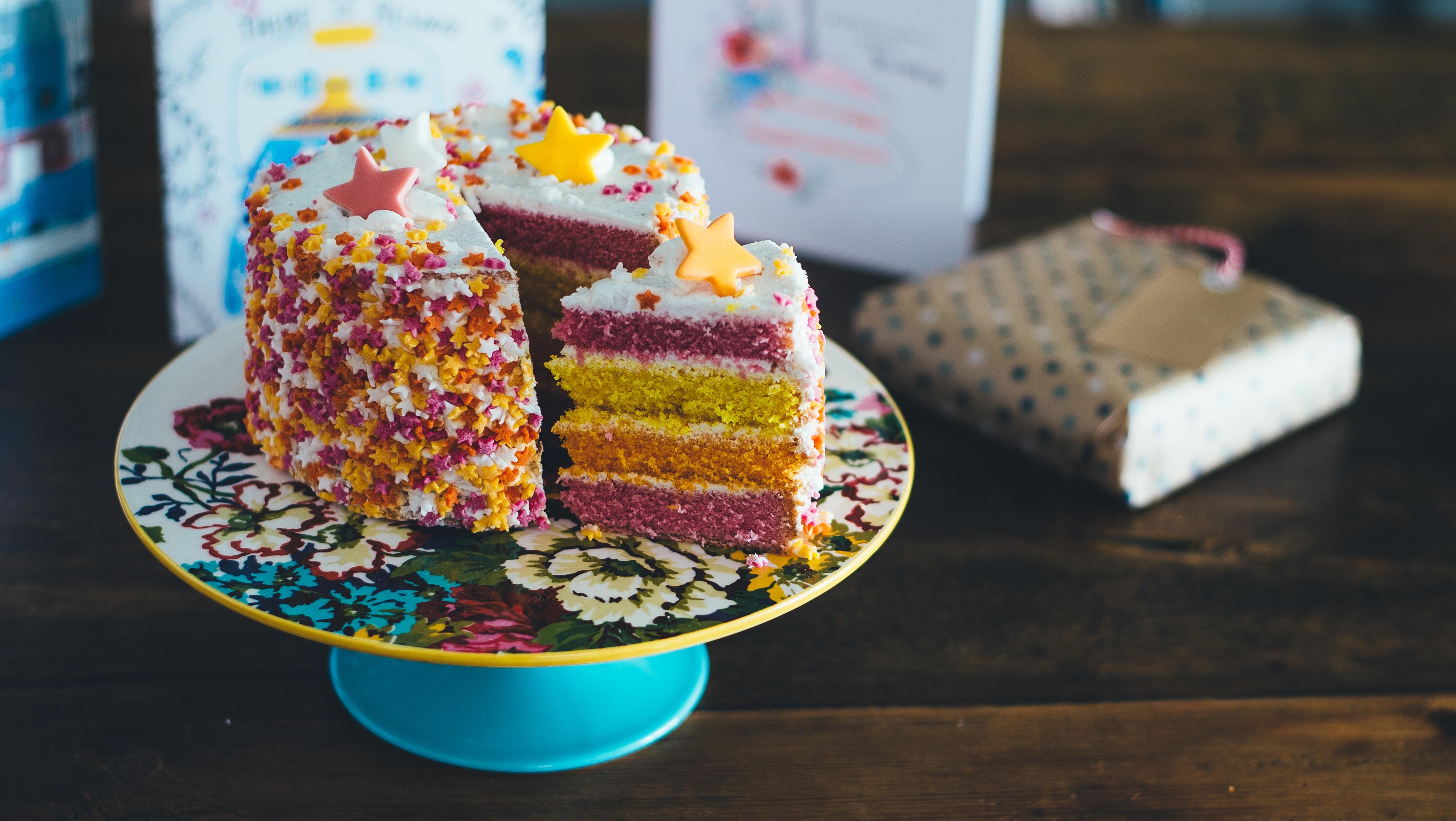 4000x2256 Rainbow Layer Cake 4k Ultra HD Wallpaper. Background Imagex2256