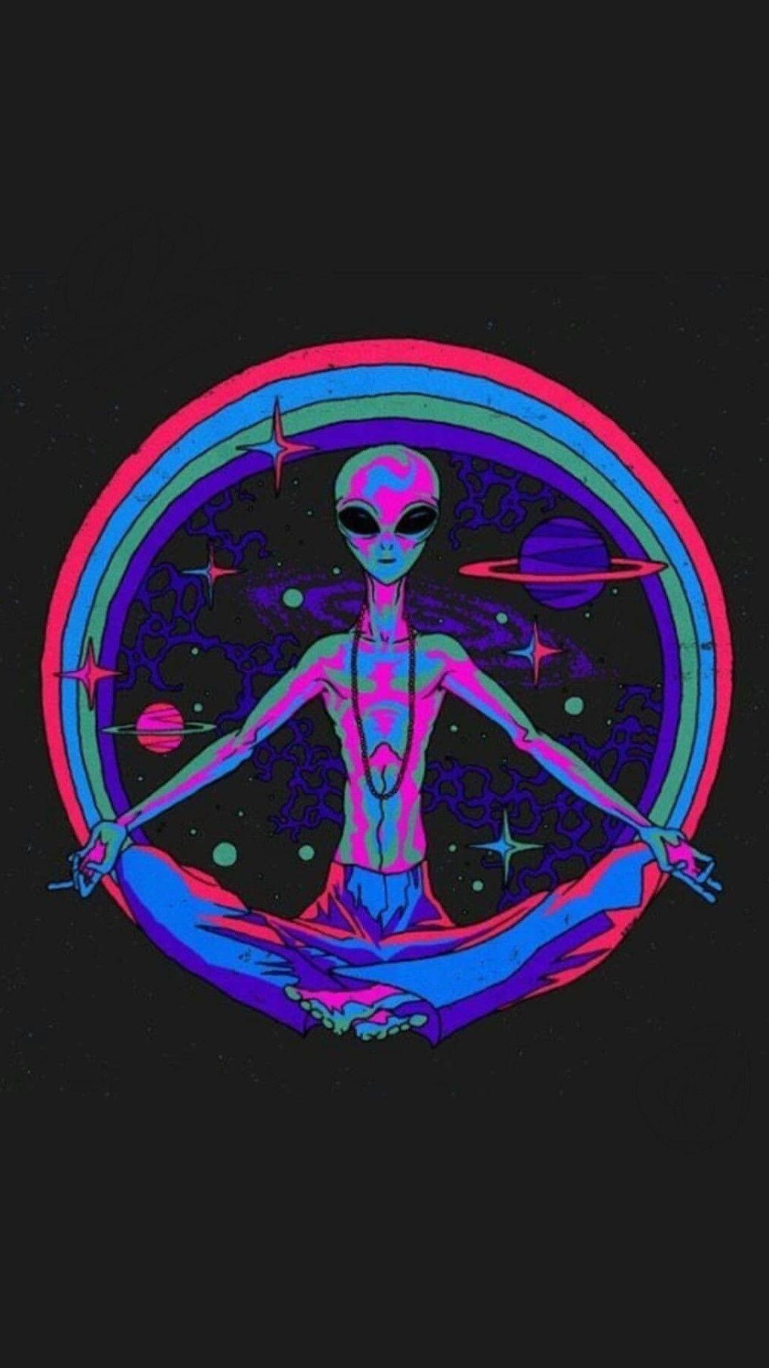 1080x1920 Aesthetic Cute Alien HD Wallpaper Android