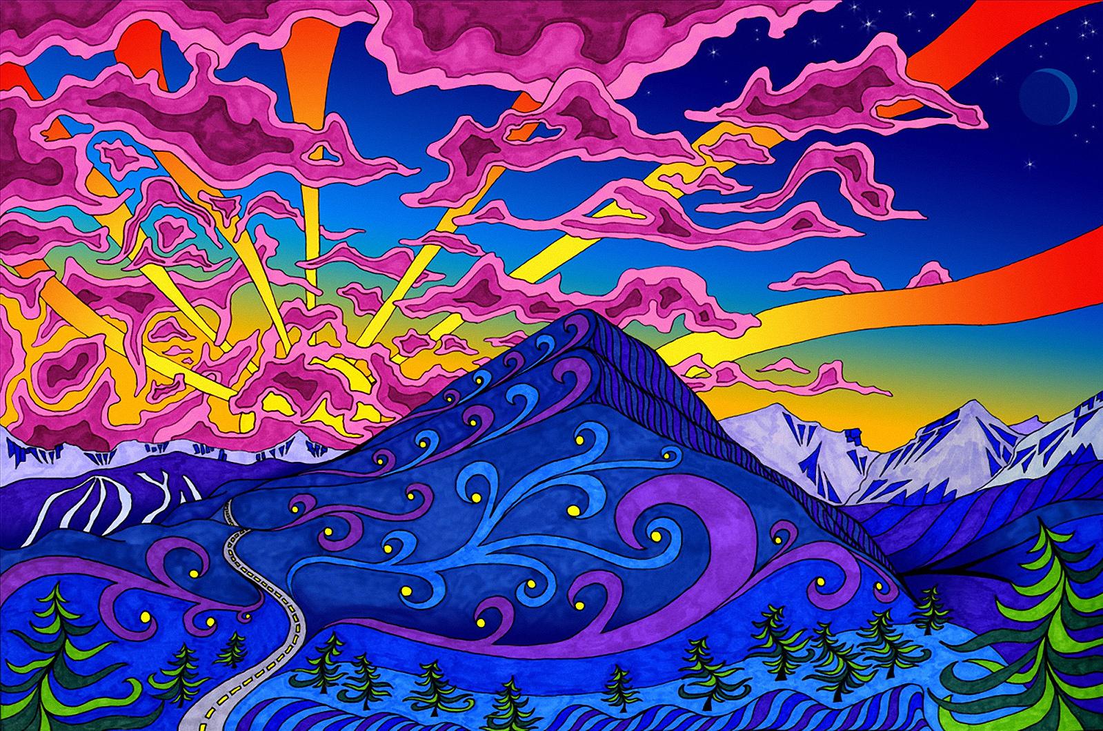 1599x1059 Psychedelic Art Wallpaper