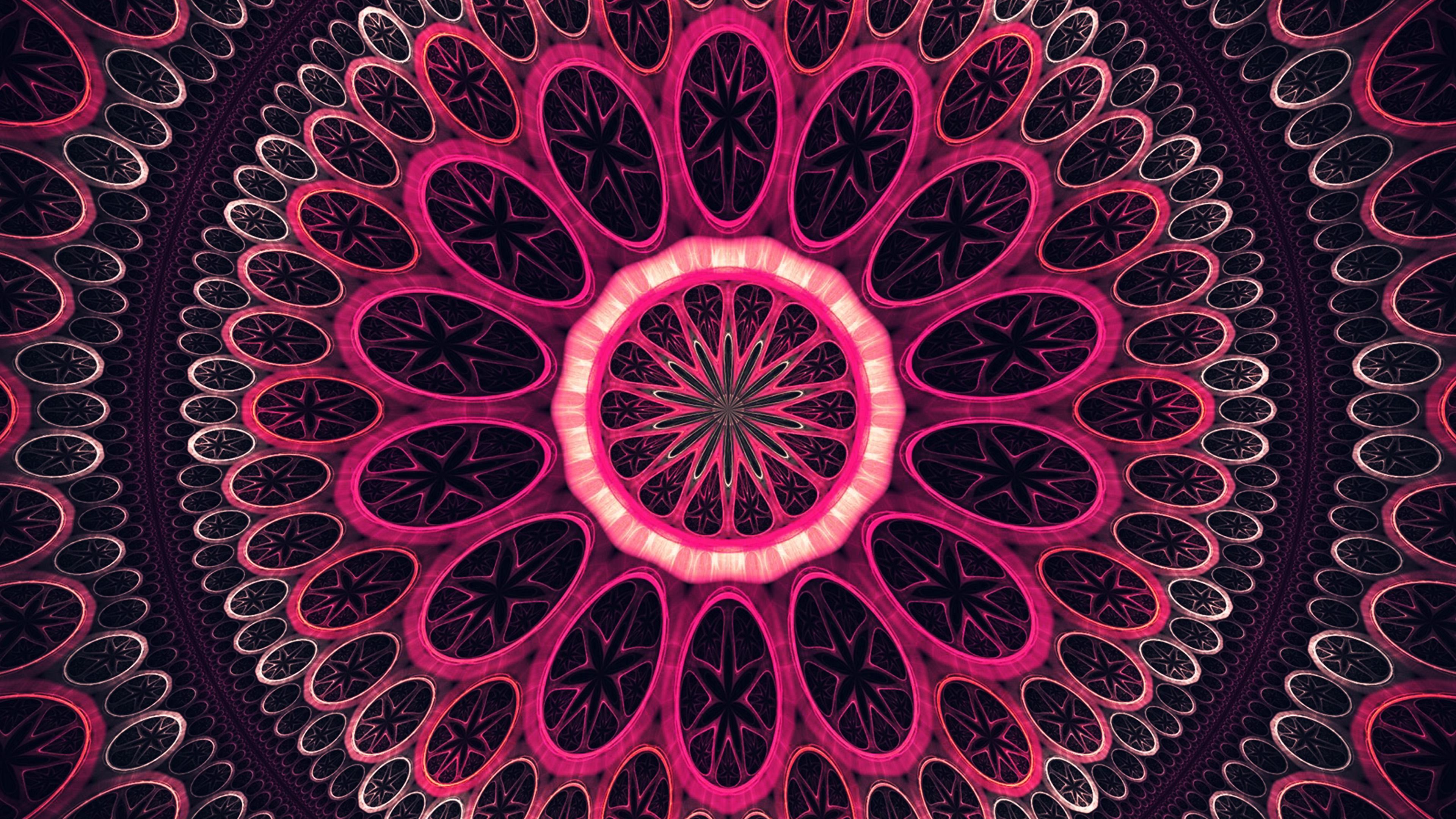 3840x2160 wallpaper for desktop, laptop. psychedelic art pattern pink