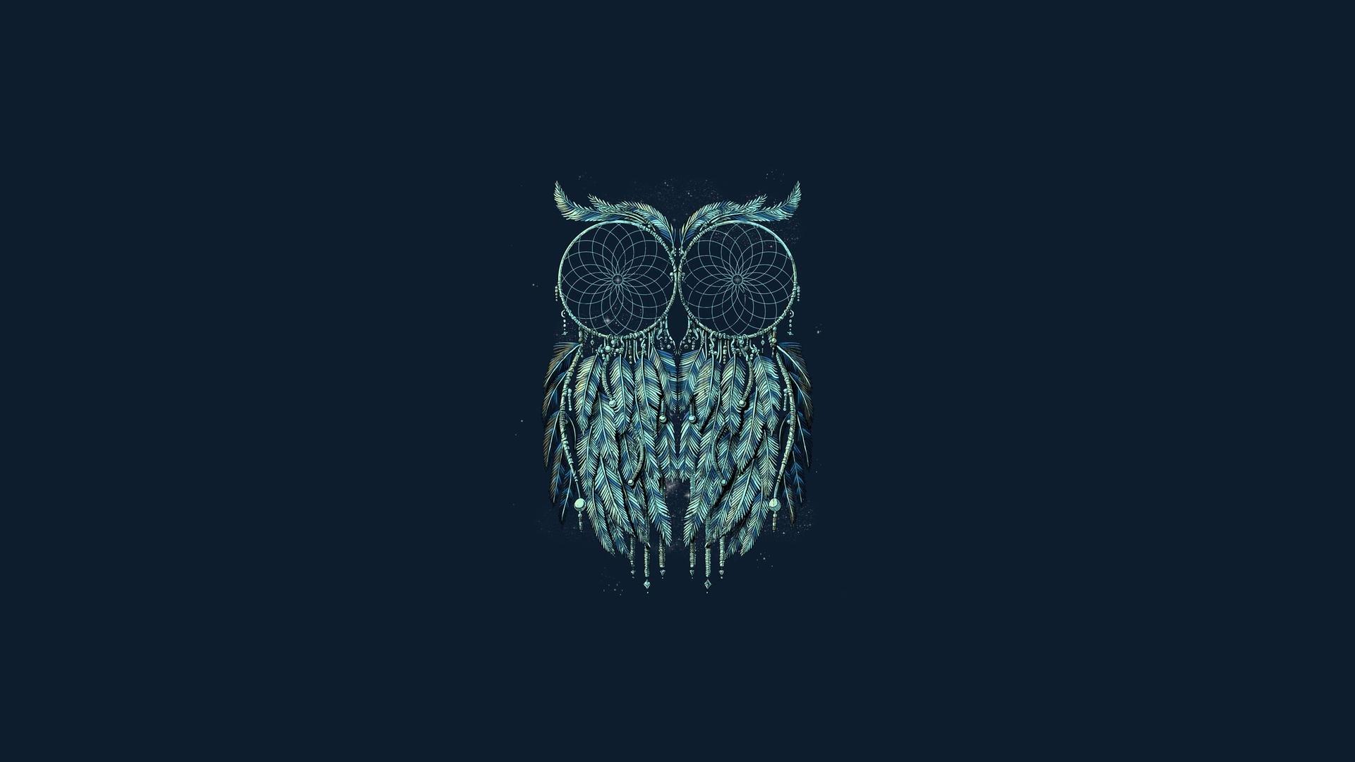 1920x1080 Dream catcher of owl wallpaperx1080