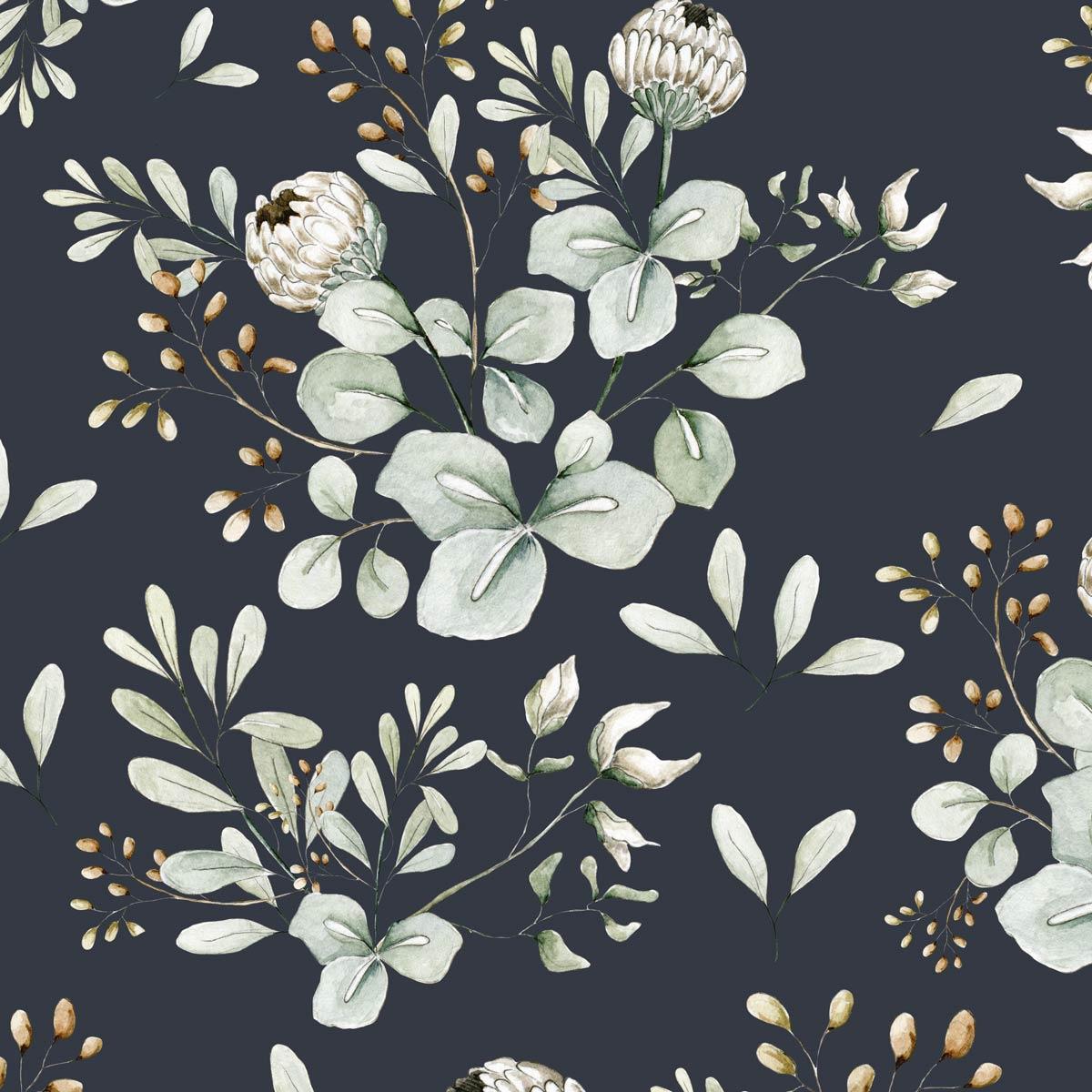 Navy Blue Floral Wallpapers - Top Free Navy Blue Floral Backgrounds