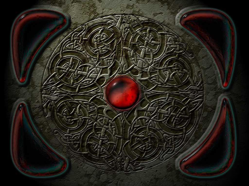 1024x768 Celtic Dragon Wallpaper