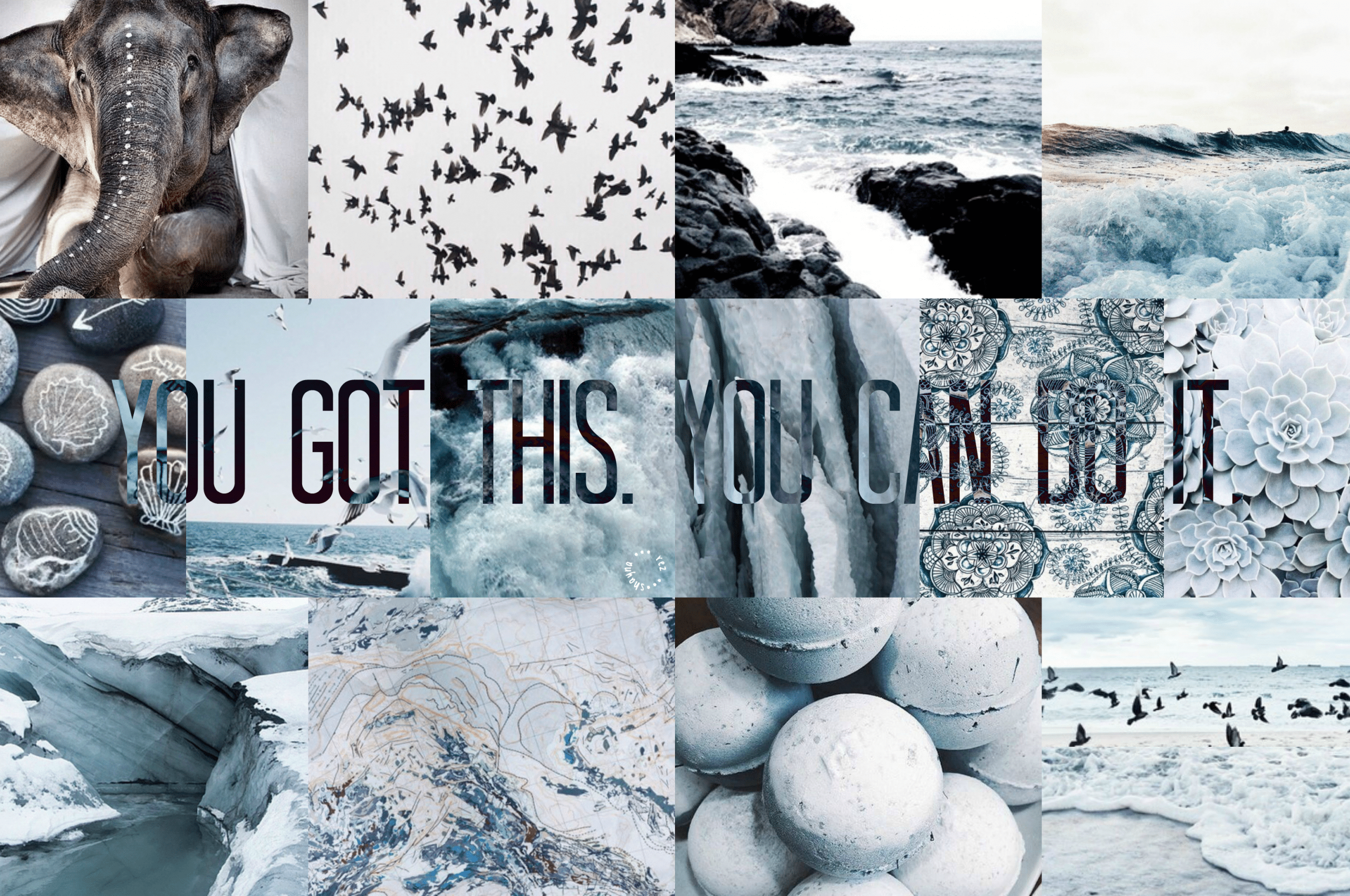 2560x1700 Free download blue white aesthetic laptop wallpaper Laptop wallpaper [3400x2077] for your Desktop, Mobile & Tablet. Explore Collage Wallpaper. Collage Background, Hypebeast Collage Wallpaper, Custom Photo Collage Wallpaper