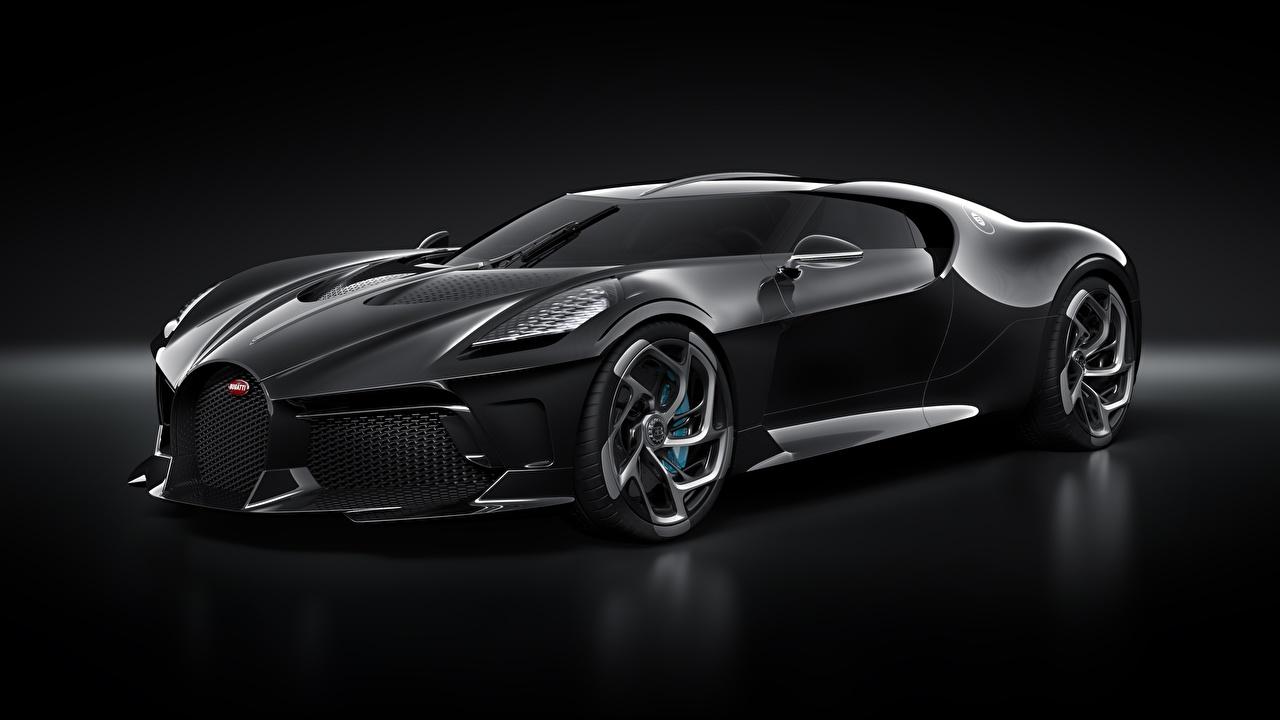 1280x720 Desktop Wallpaper BUGATTI La Voiture Noire Black automobile Black